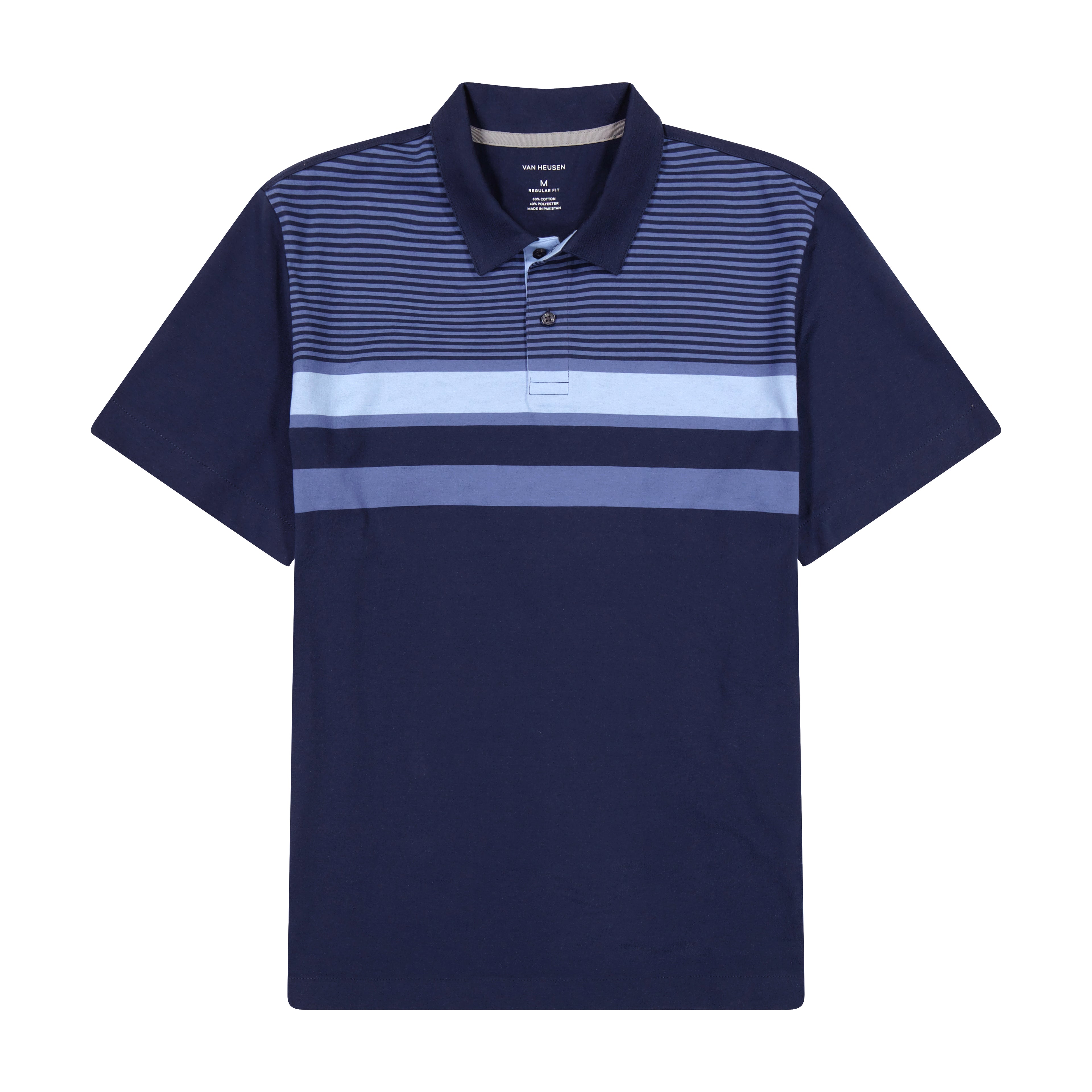 Essential Multi Stripe Cotton Jersey Short Sleeve Polo