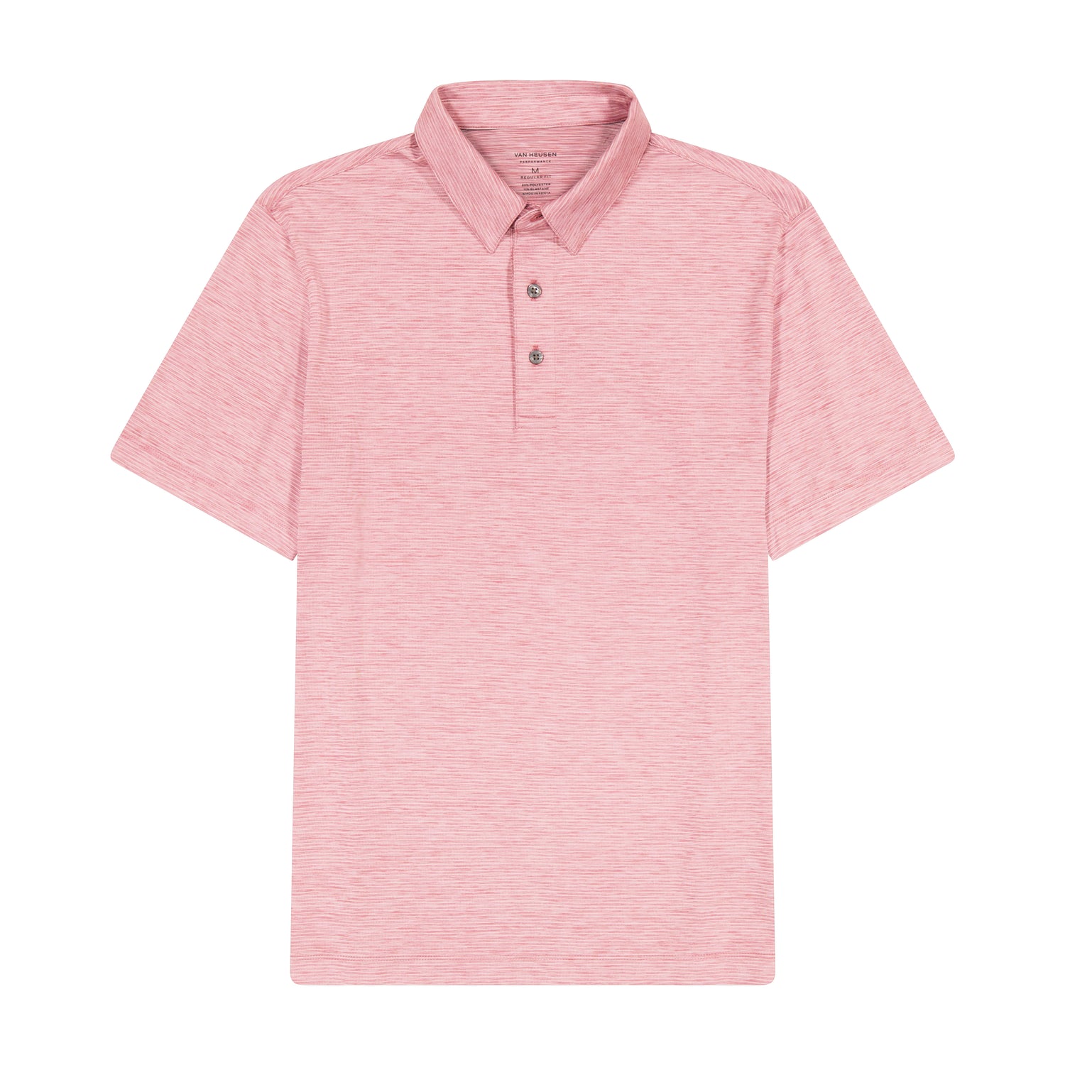 Performance Heather Striped Polo