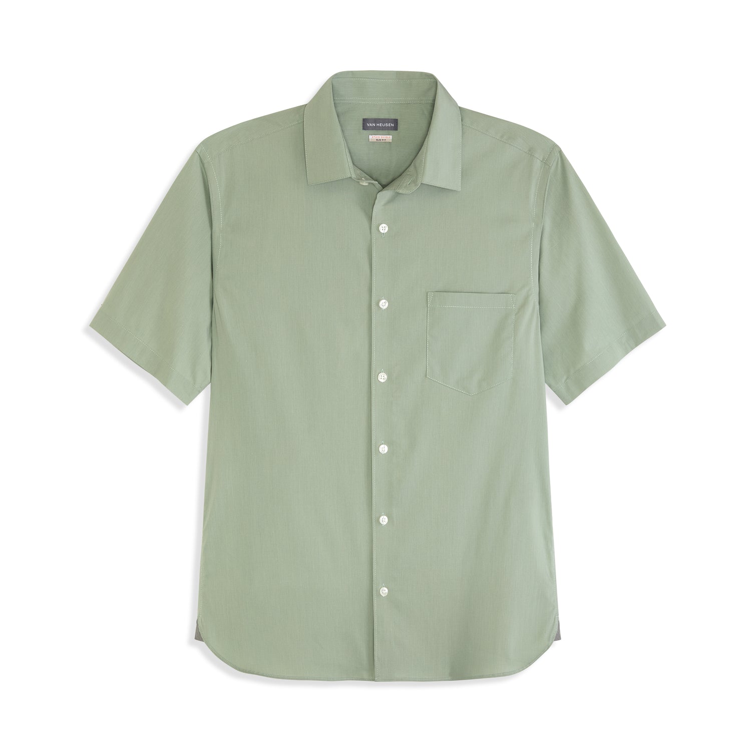 Essential Stain Shield Short Sleeve Shirt Solid - Slim Fit
