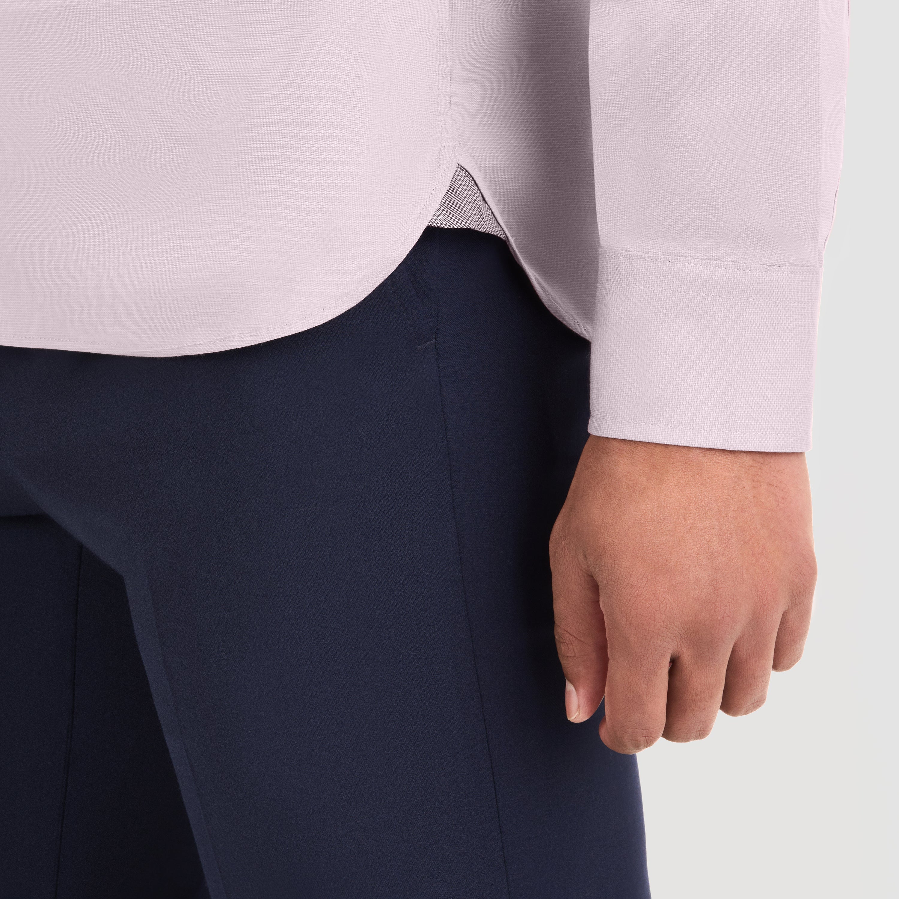 Cronbie Long Sleeve Stain Shield Solid Shirt - Slim Fit