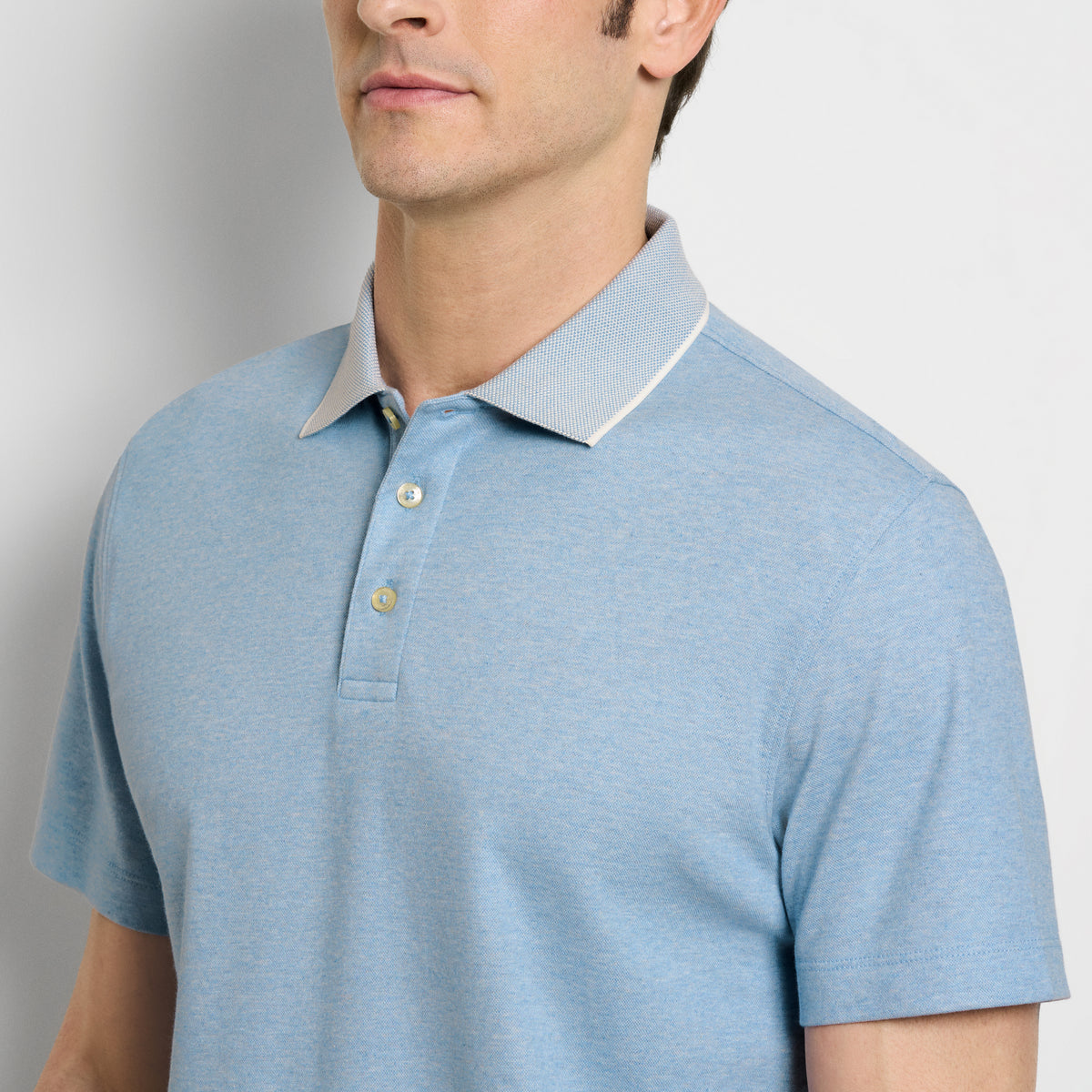 Essential Soft Touch Heather Birdseye Polo