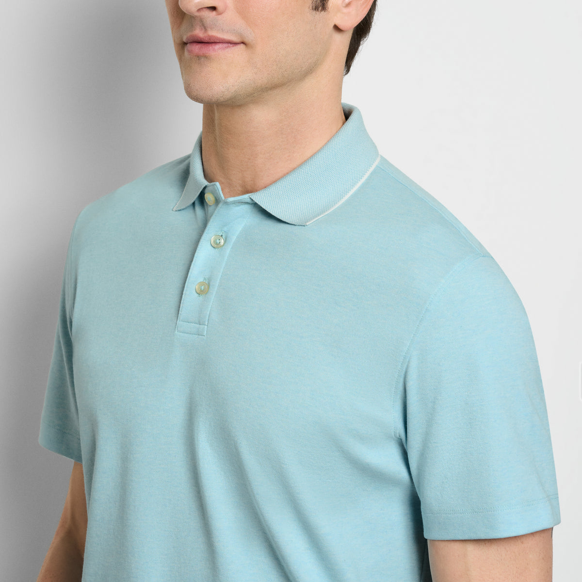 Essential Soft Touch Heather Birdseye Polo