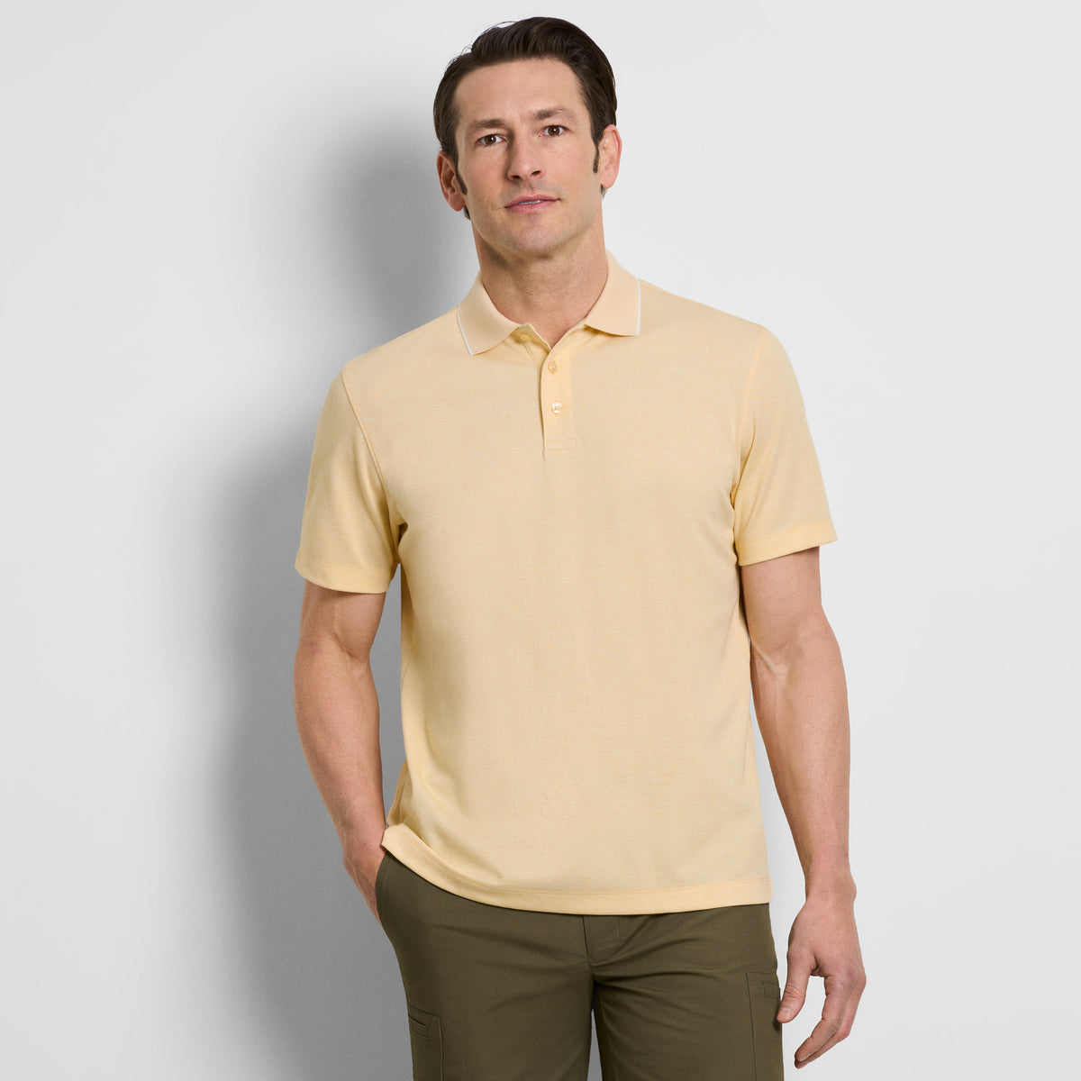 Essential Soft Touch Heather Birdseye Polo