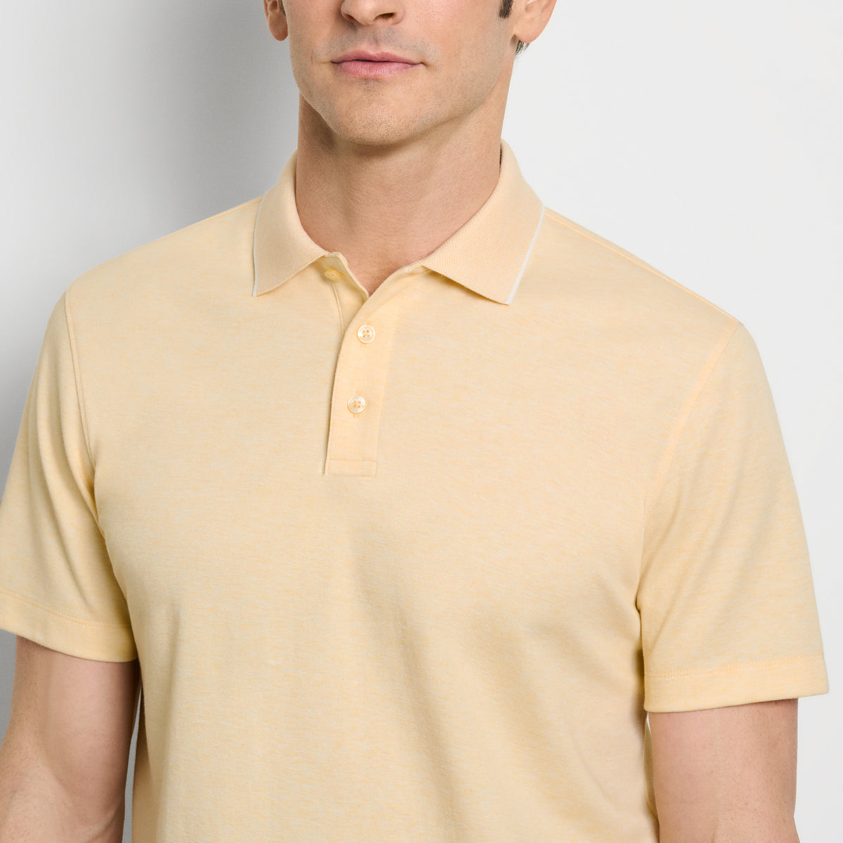 Essential Soft Touch Heather Birdseye Polo