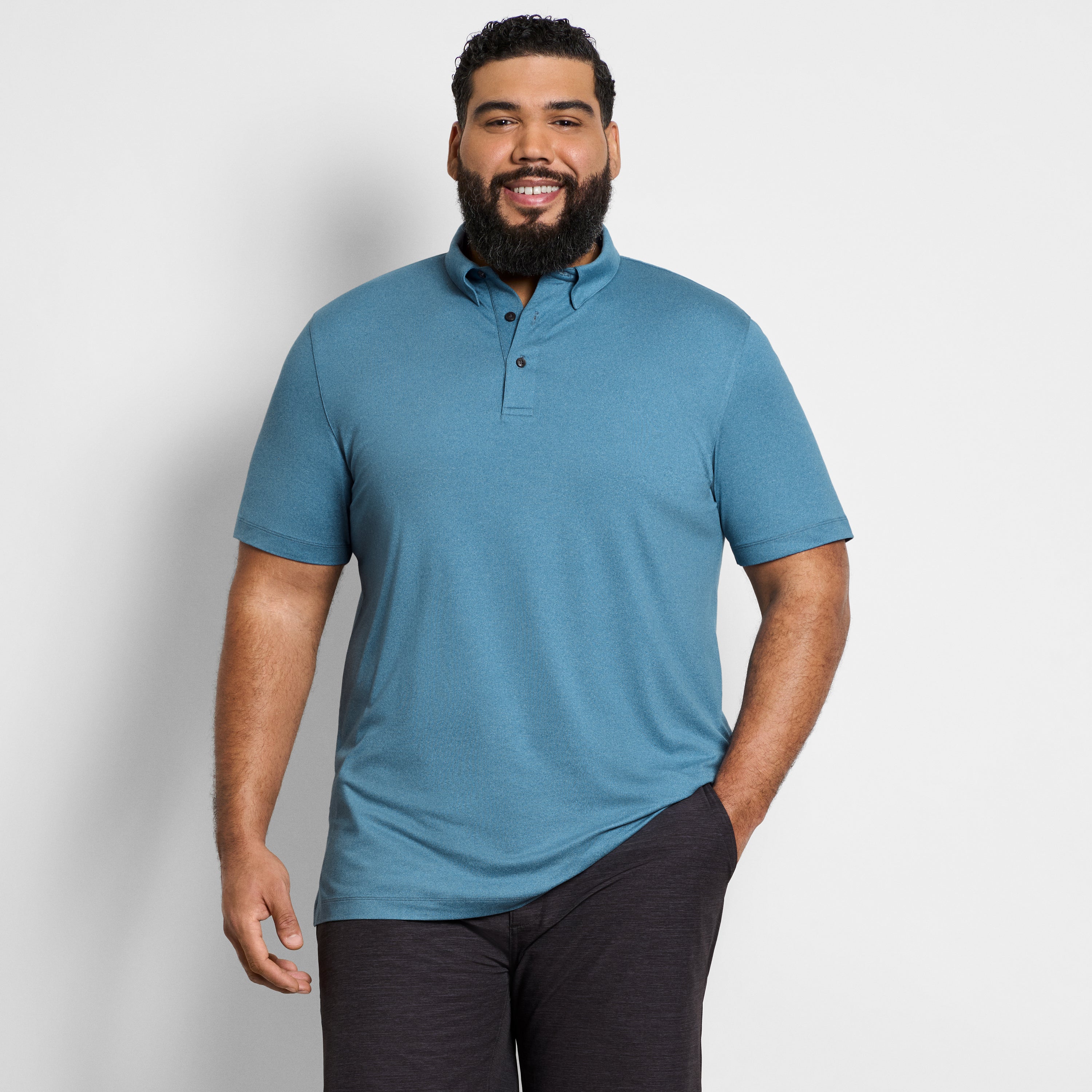 Performance Melange Polo - Big &amp; Tall