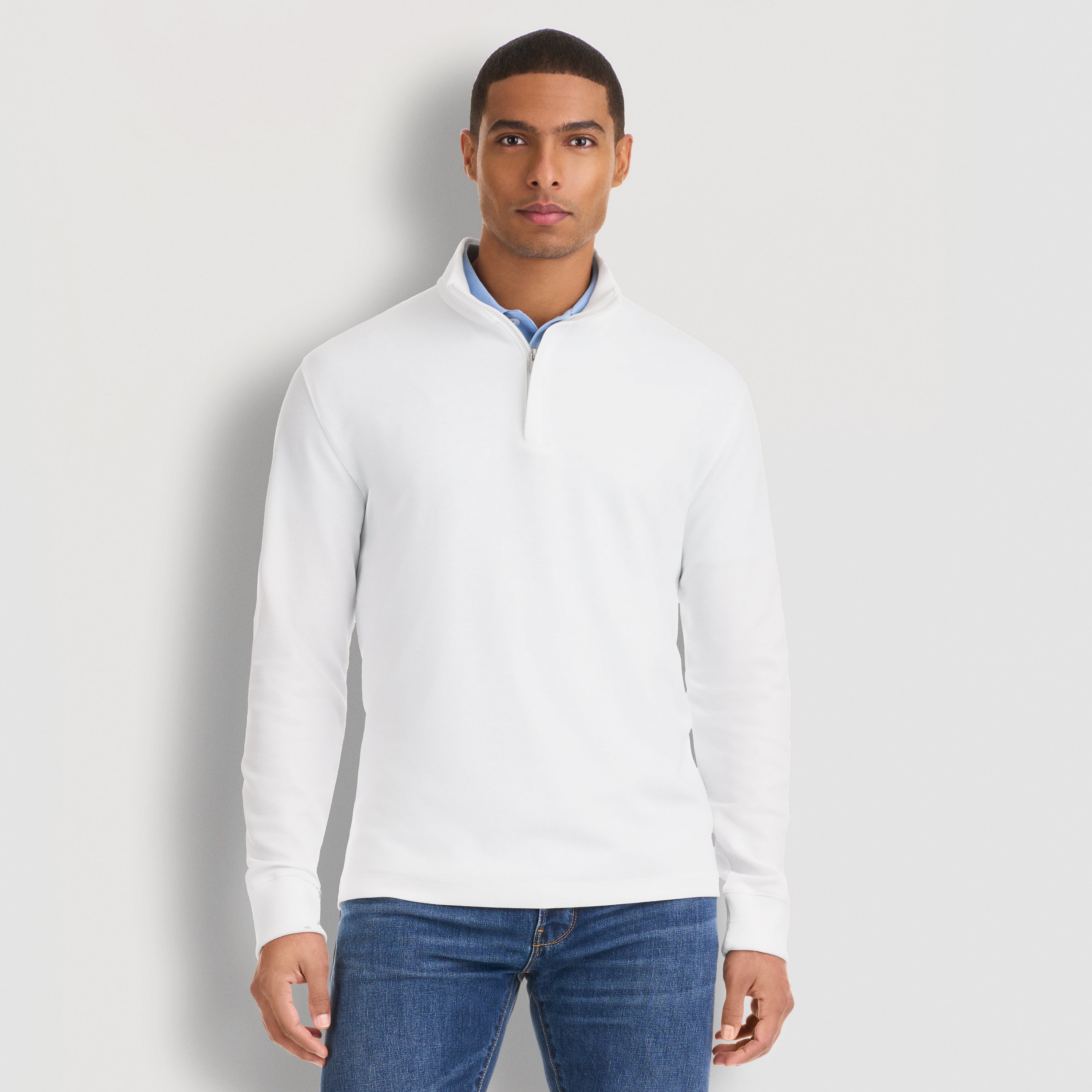 Essential Stain Shield Luxore Quarter Zip - Regular Fit