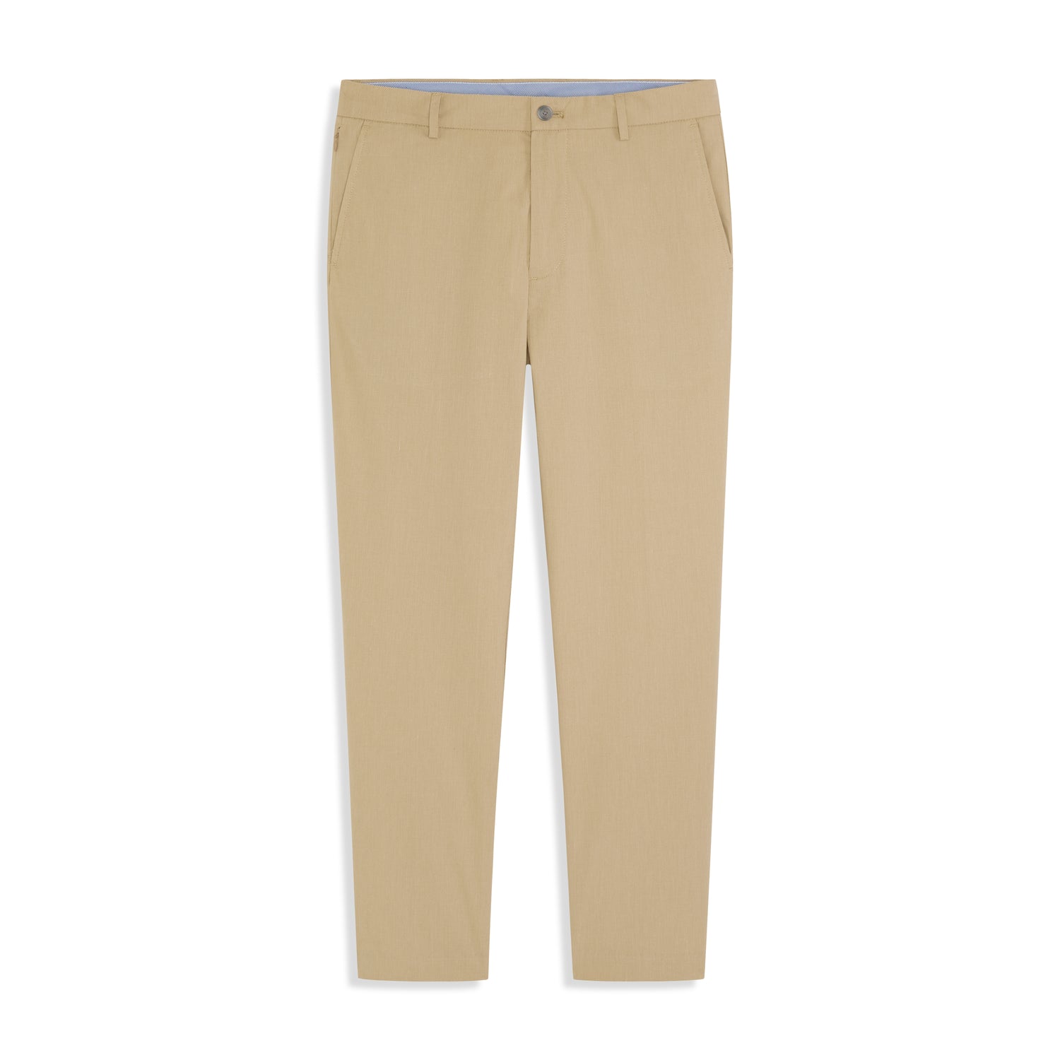 Fine Stripe Cotton Stretch Pant Straight Fit