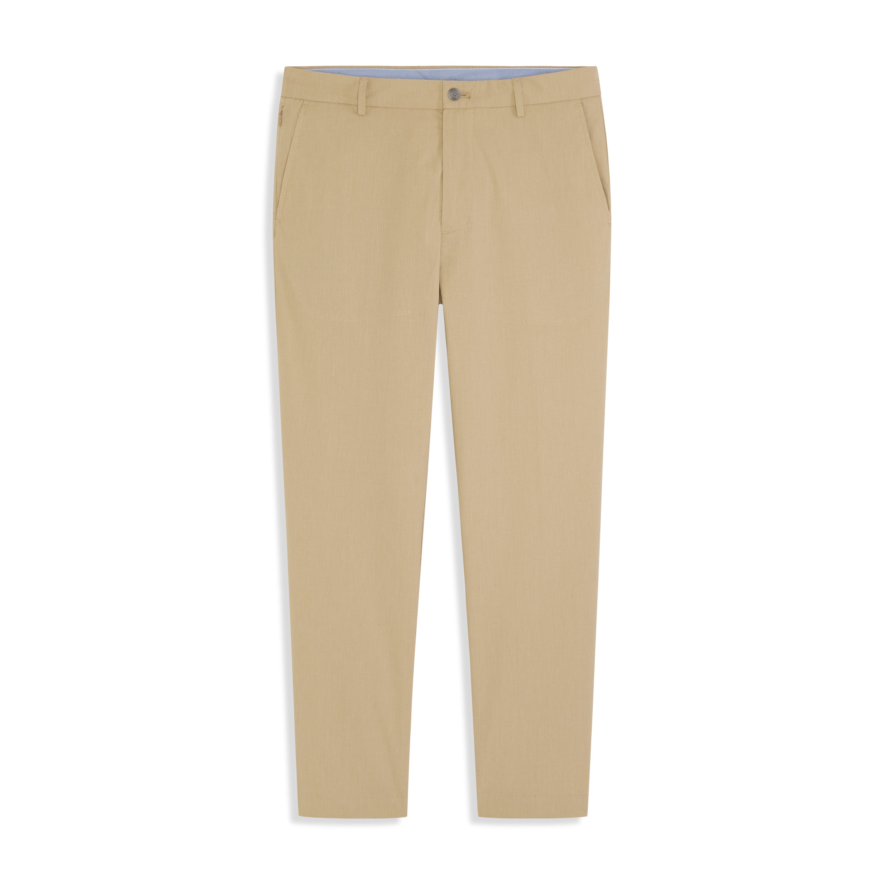 Fine Stripe Cotton Stretch Pant Straight Fit