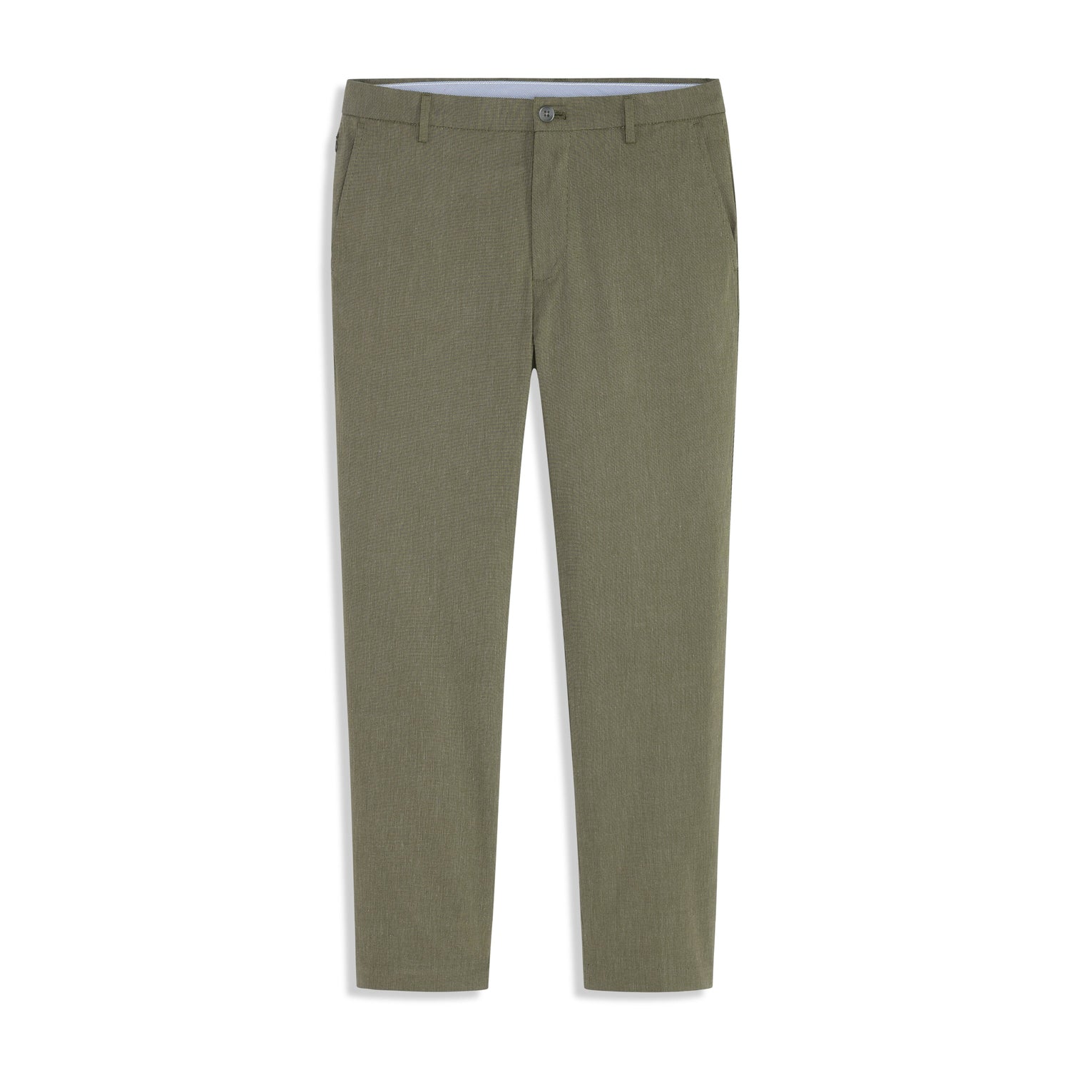 Fine Stripe Cotton Stretch Pant Straight Fit