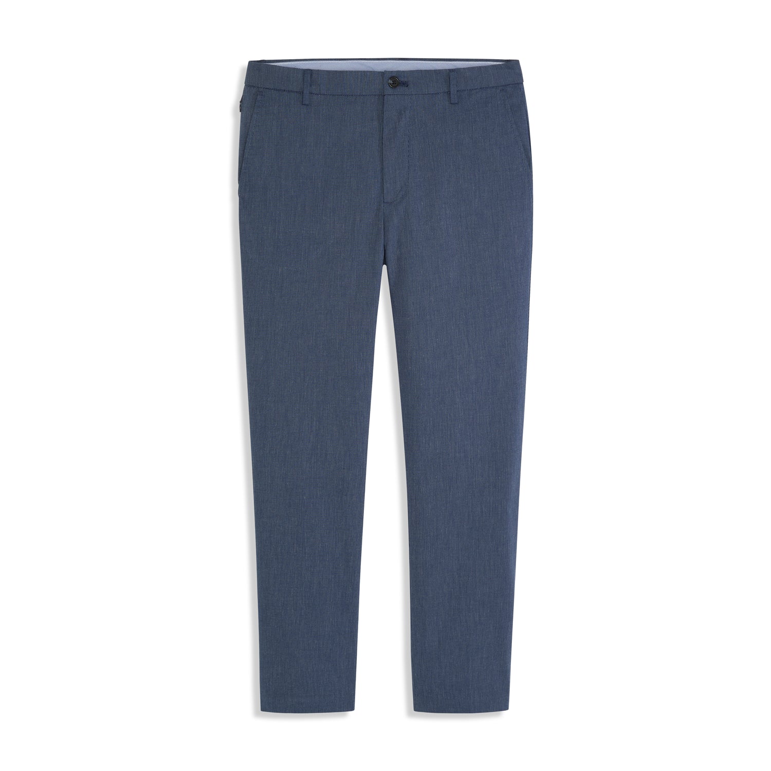 Fine Stripe Cotton Stretch Pant Straight Fit