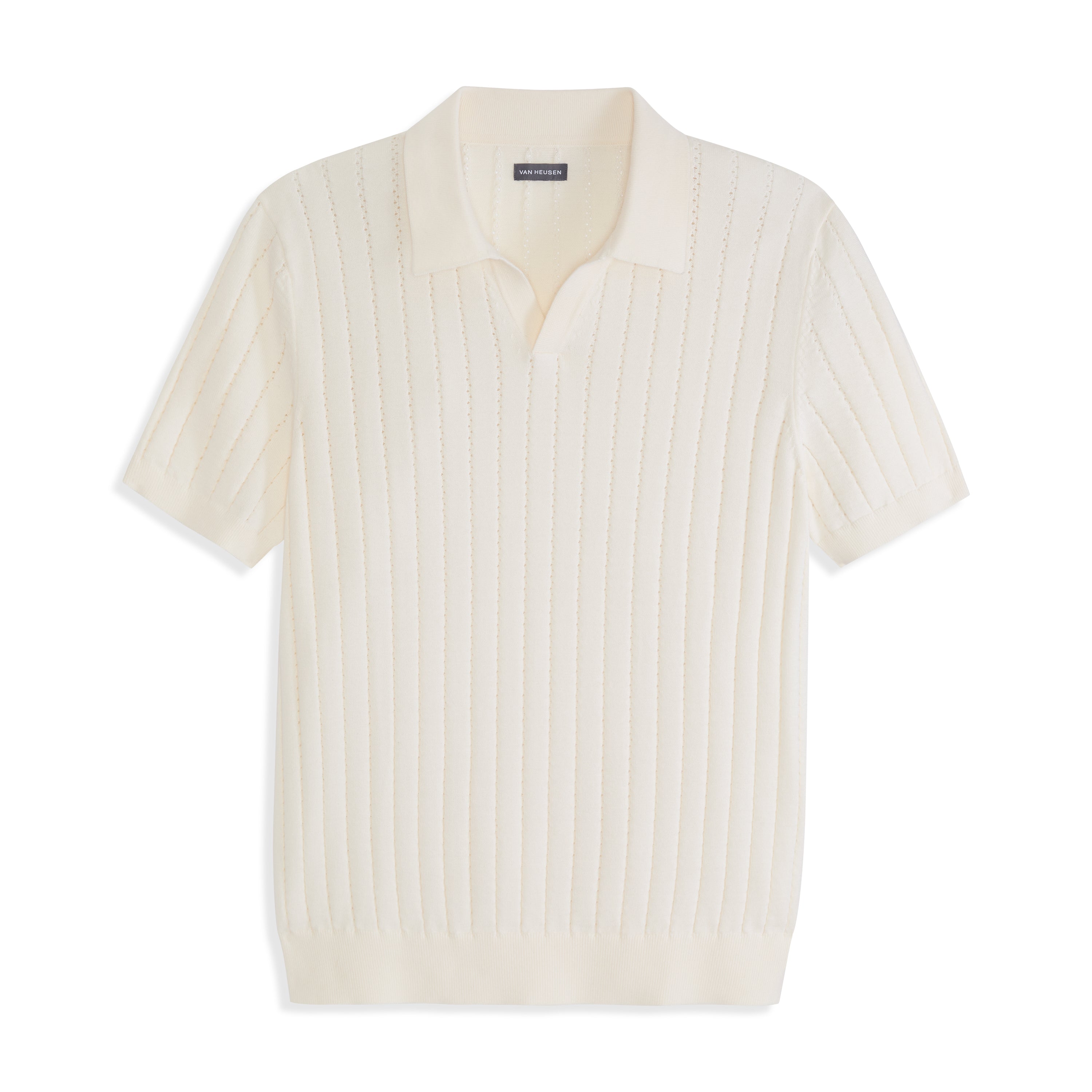Temp Control Short Sleeve Sweater Johnny Collar Polo