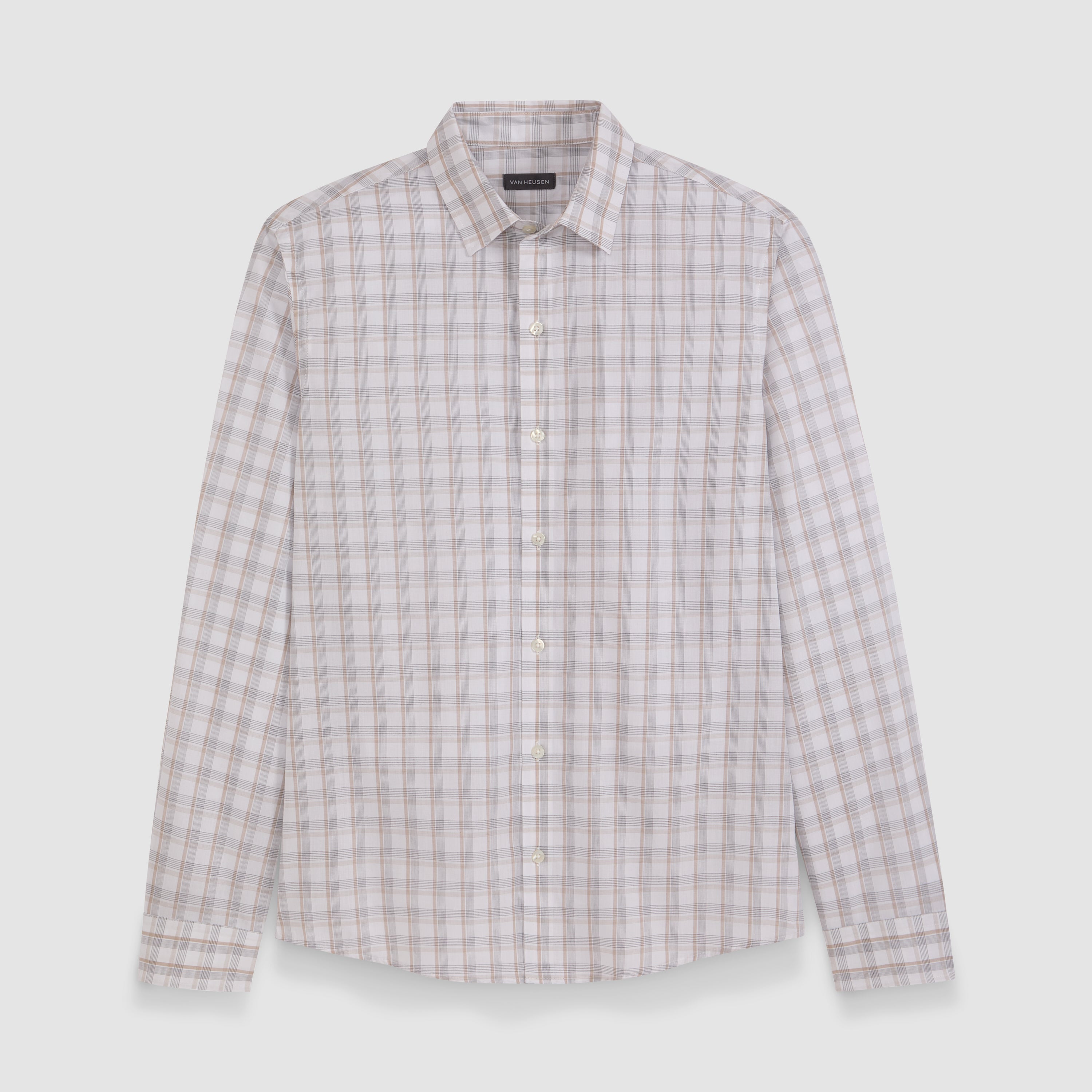 Wrinkle Free Long Sleeve Shirt Open Check