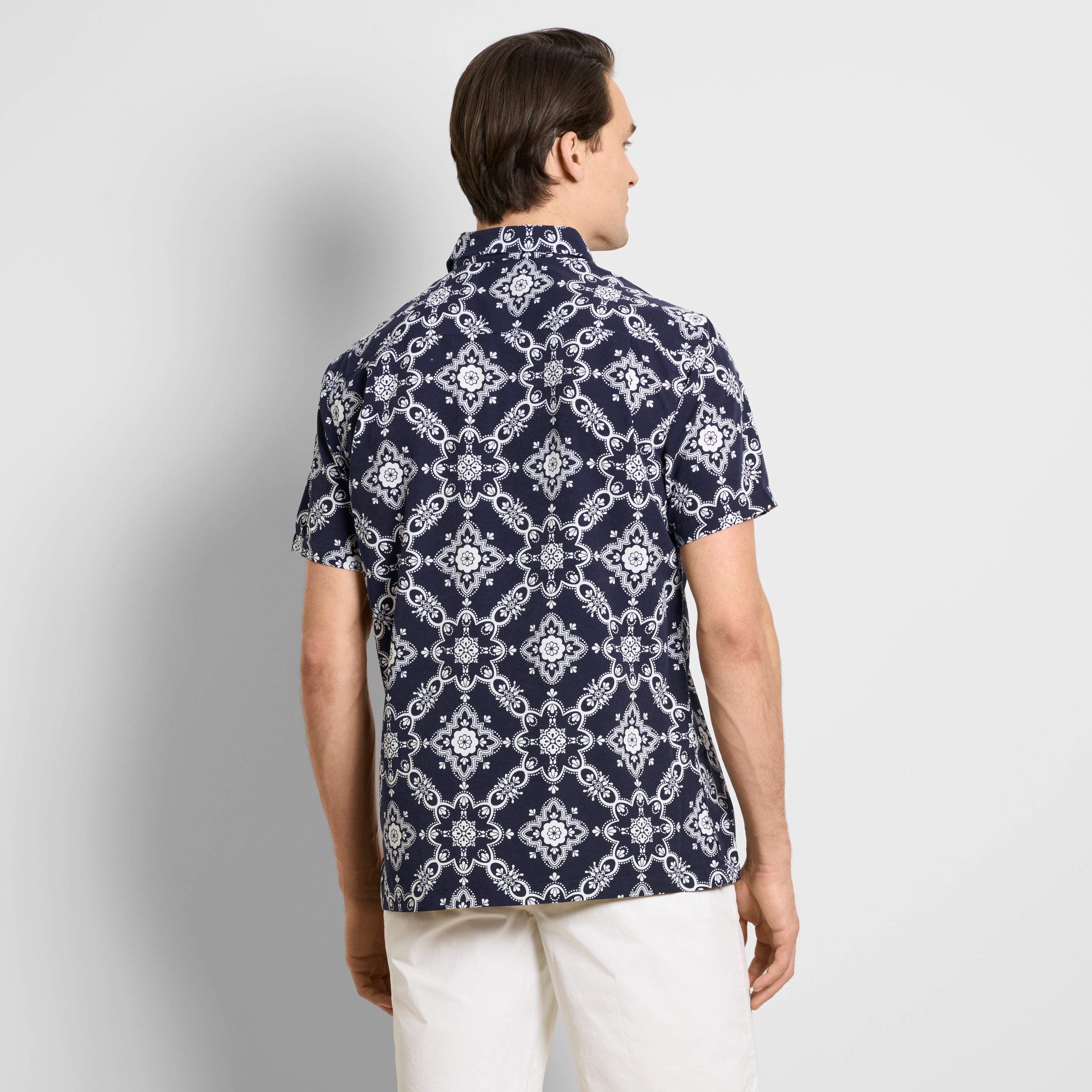 Weekend Printed Short Sleeve Camp Shirt