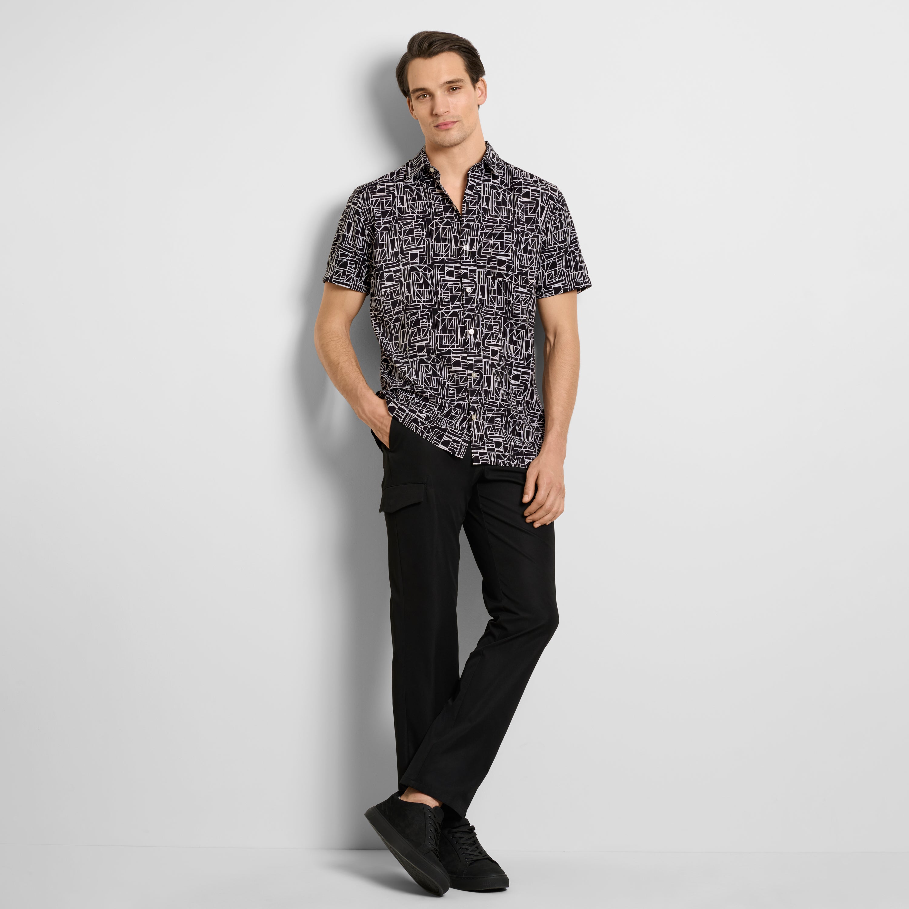 Weekend Printed Short Sleeve Camp Shirt