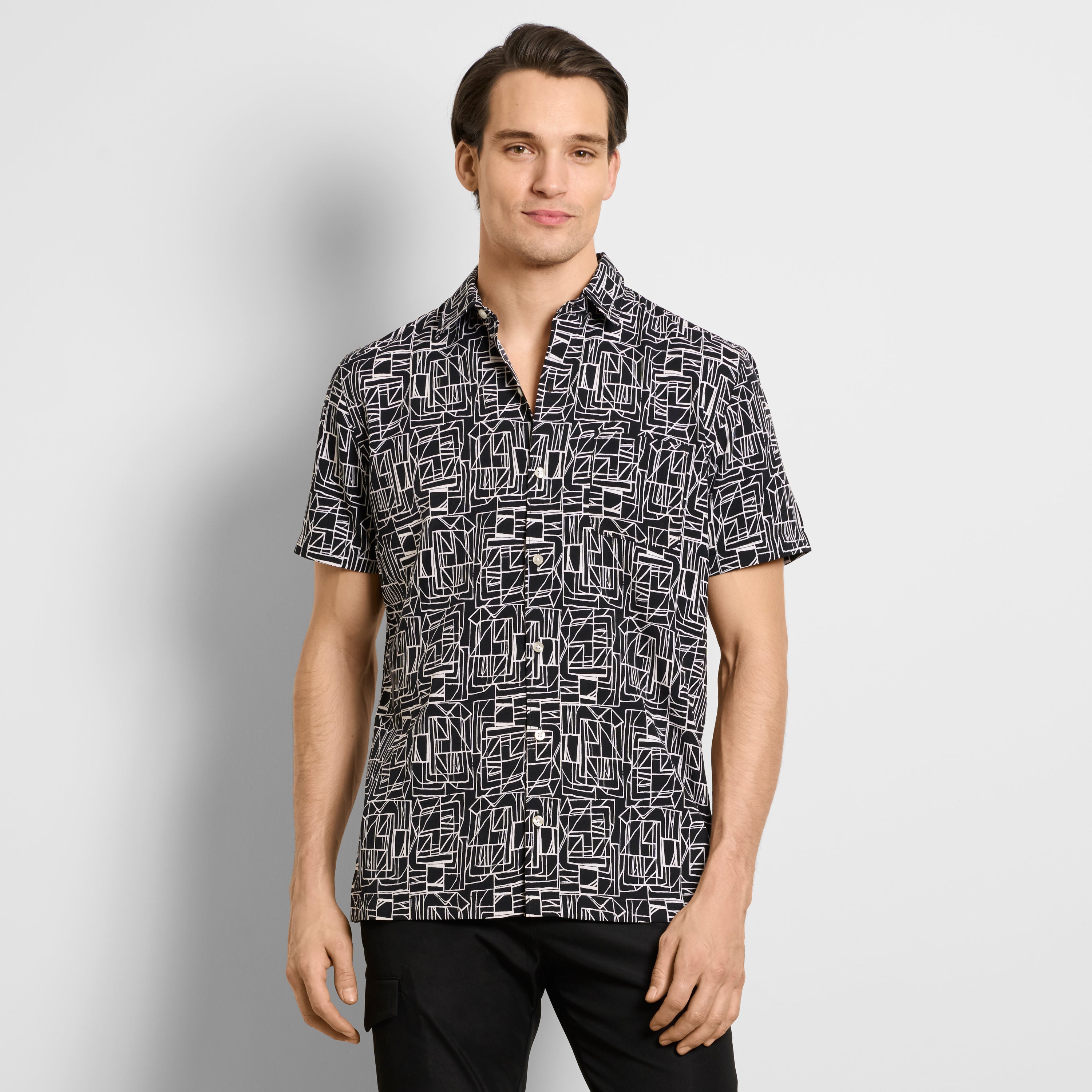 Weekend Printed Short Sleeve Camp Shirt