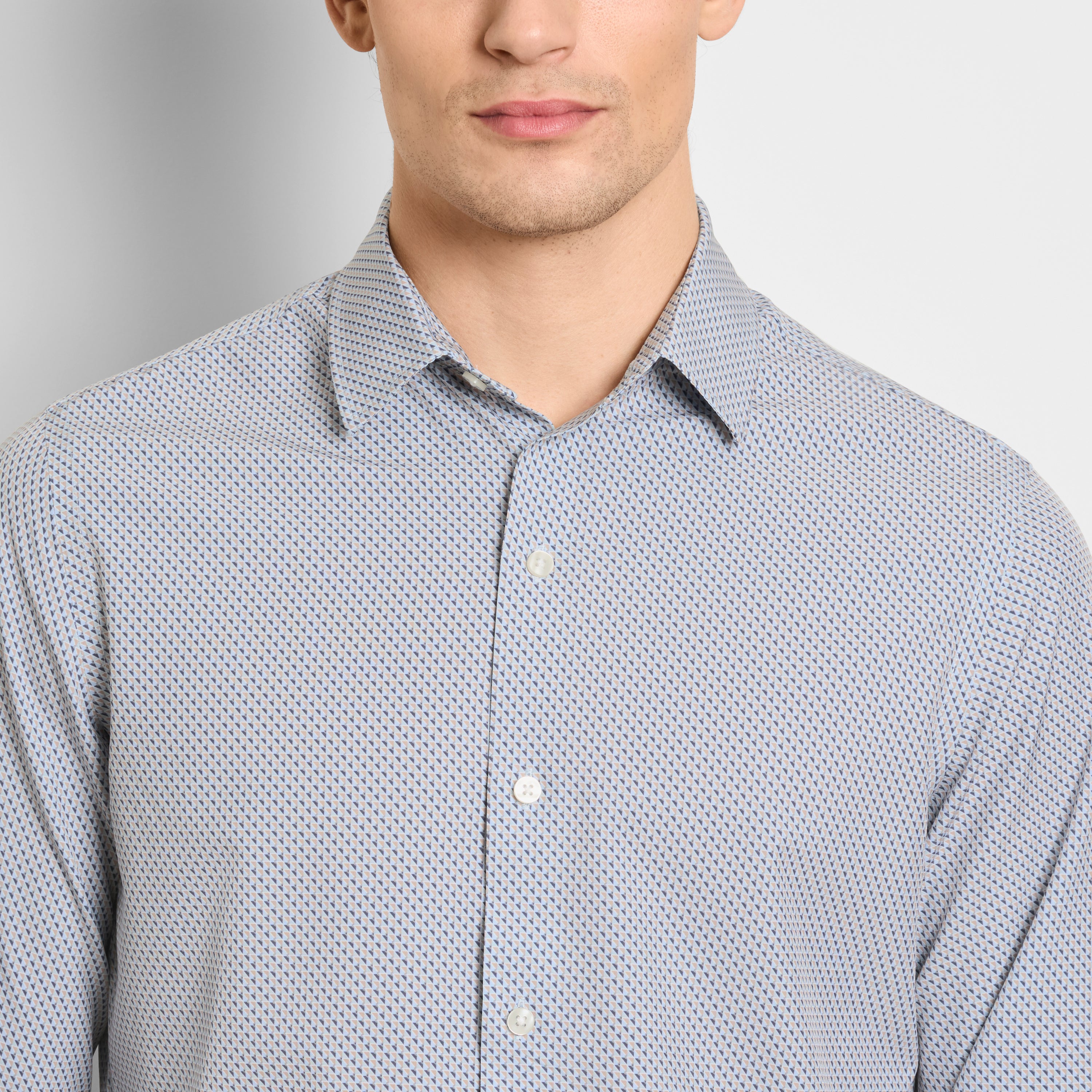 Performance All-Way Stretch Pattern Long Sleeve Shirt