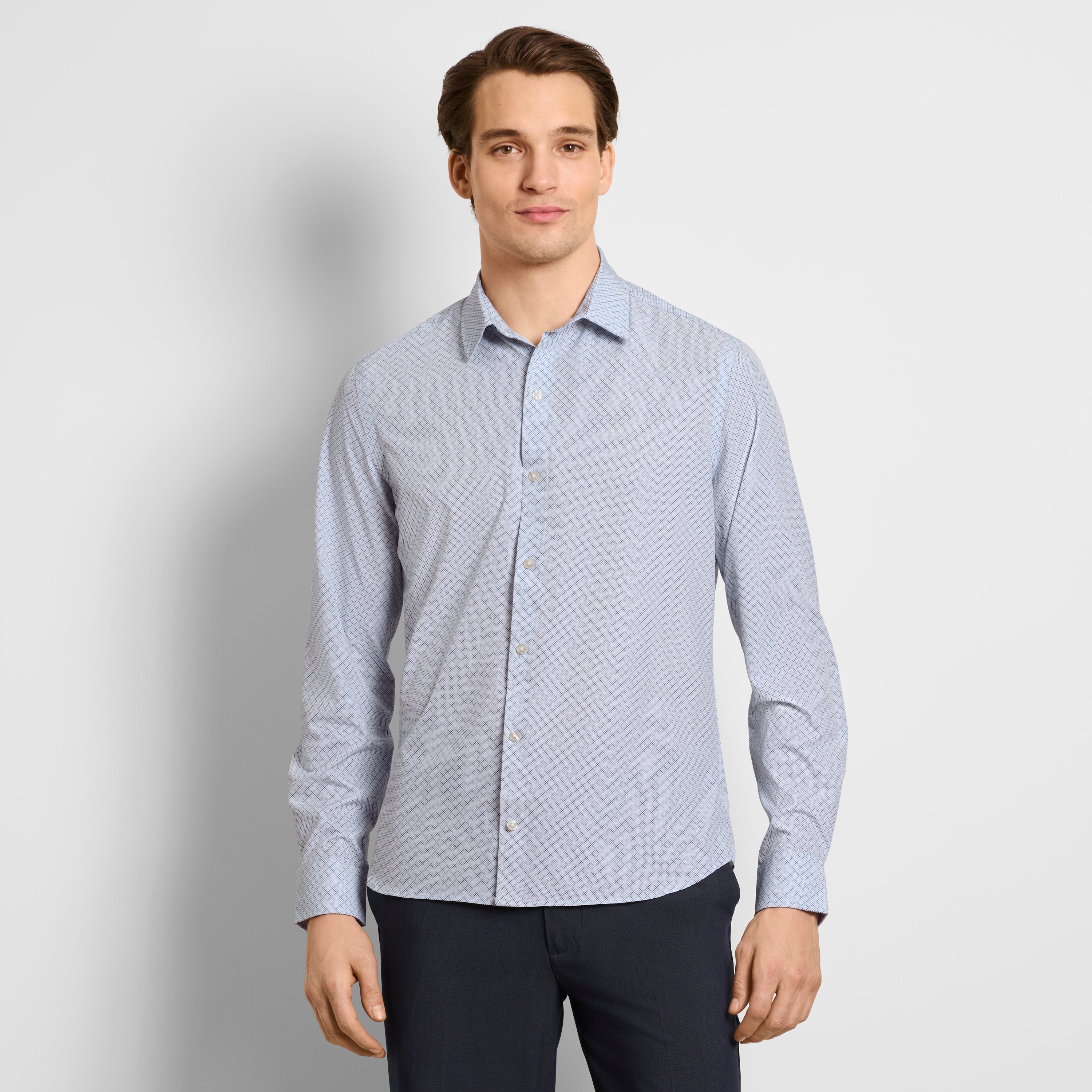 Performance All-Way Stretch Pattern Long Sleeve Shirt