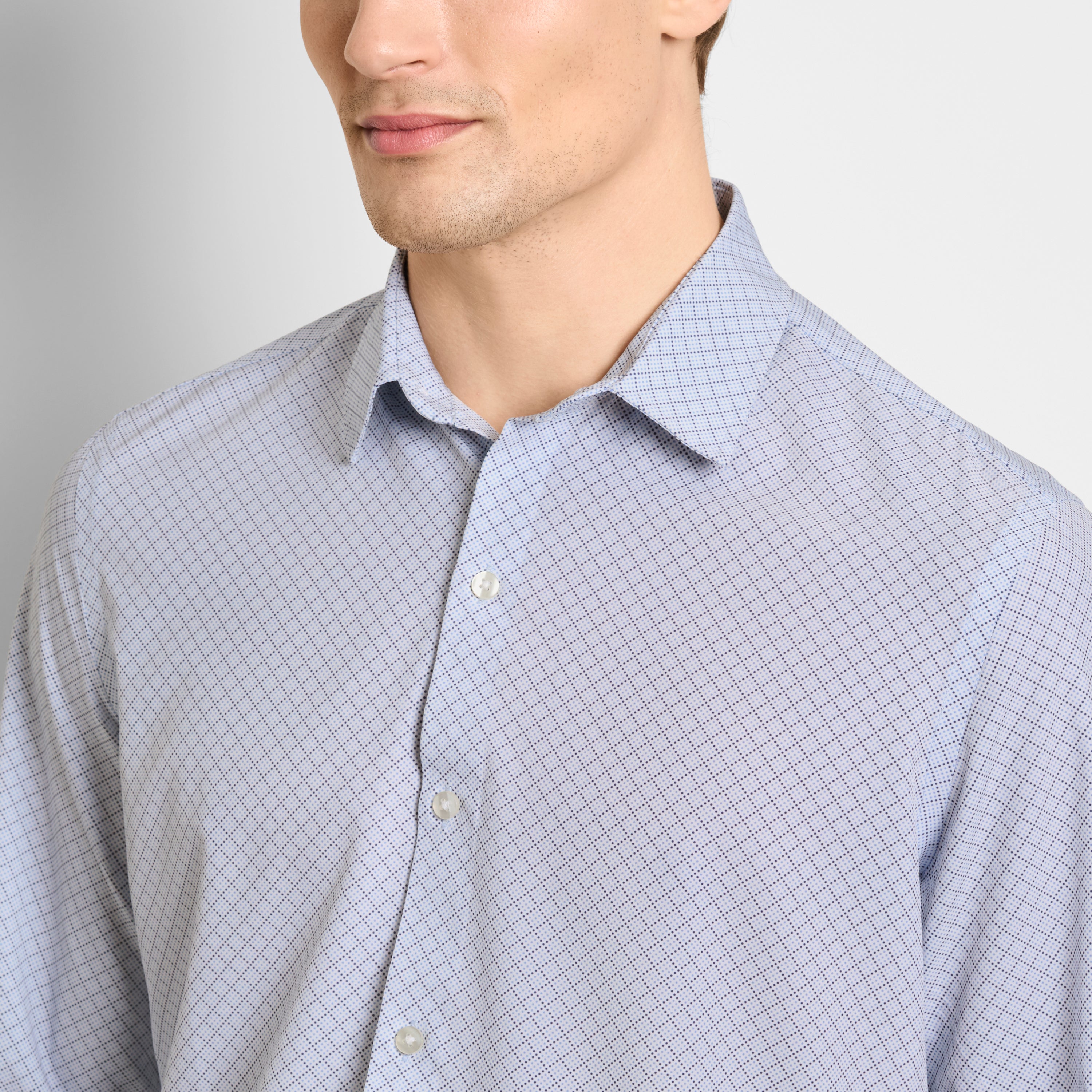Performance All-Way Stretch Pattern Long Sleeve Shirt