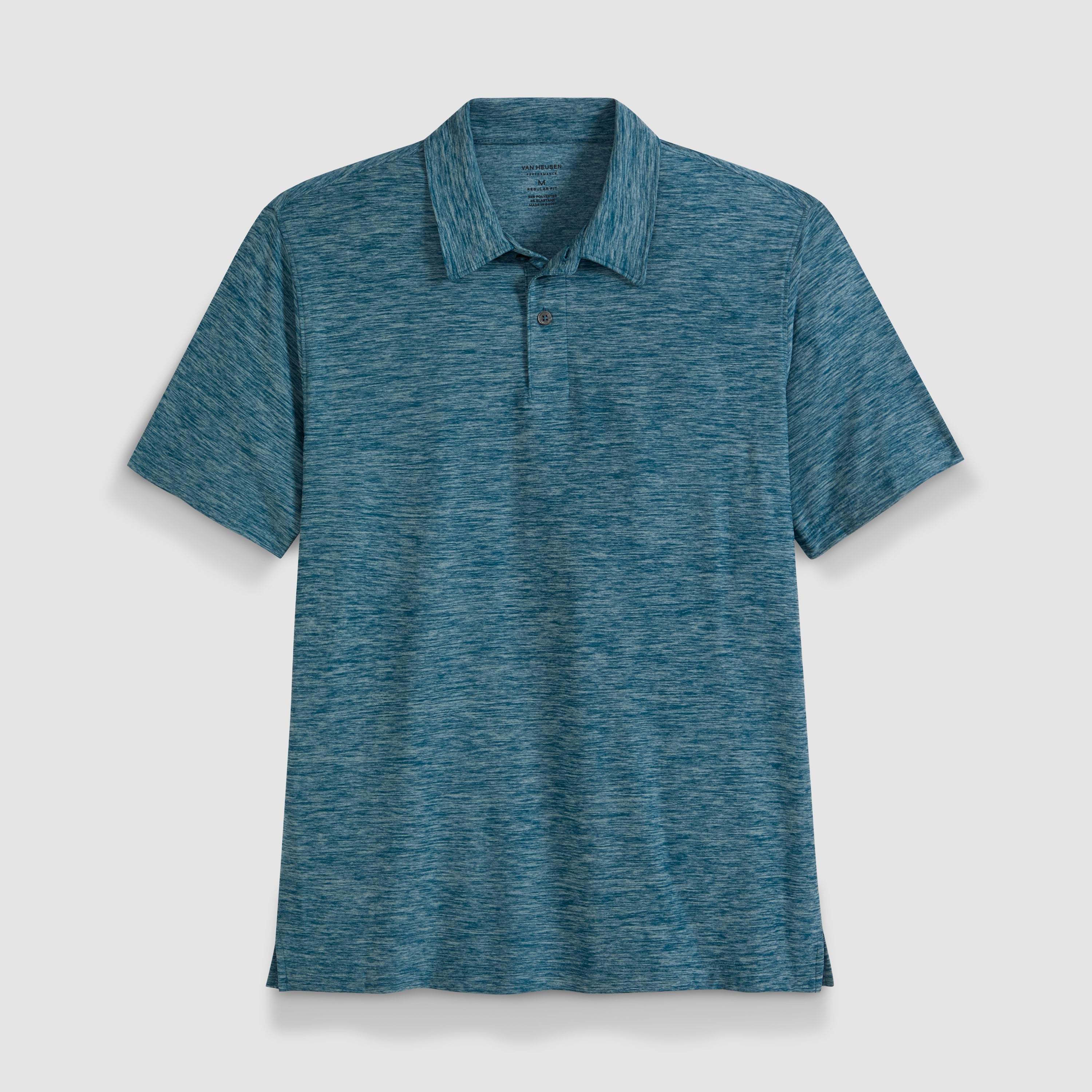 Space Dyed Jersey Short Sleeve Button Polo