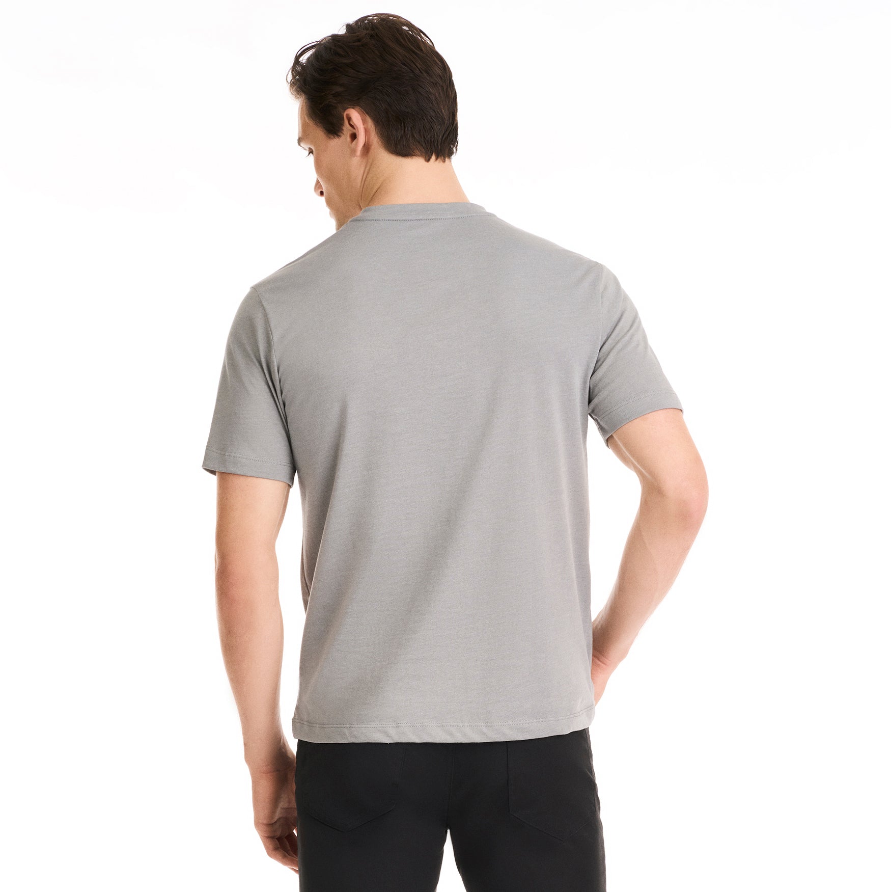 Essential Stain Shield V-Neck Short Sleeve Basic Tee Shirt