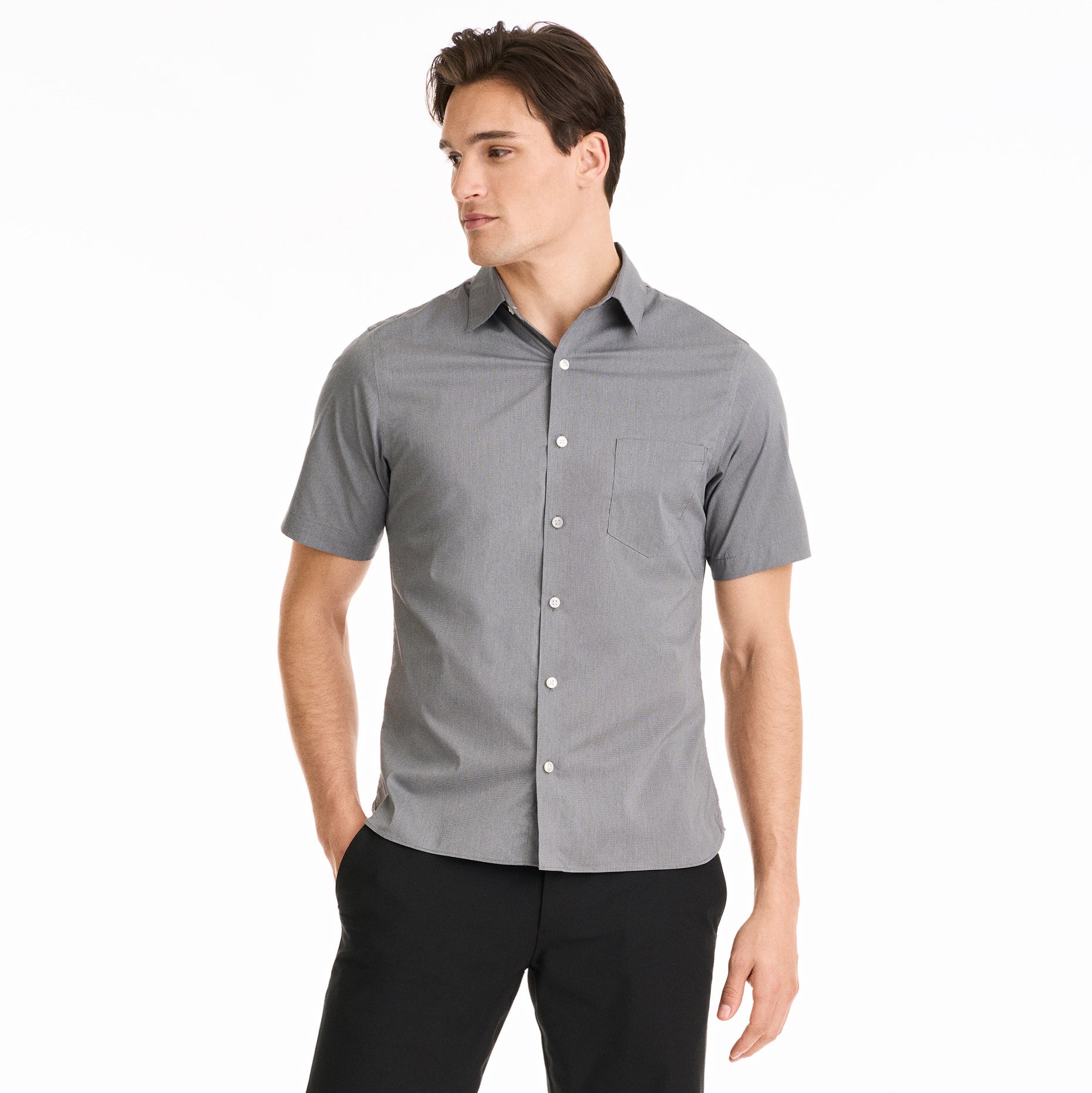 Essential Stain Shield Short Sleeve Shirt Solid - Slim Fit