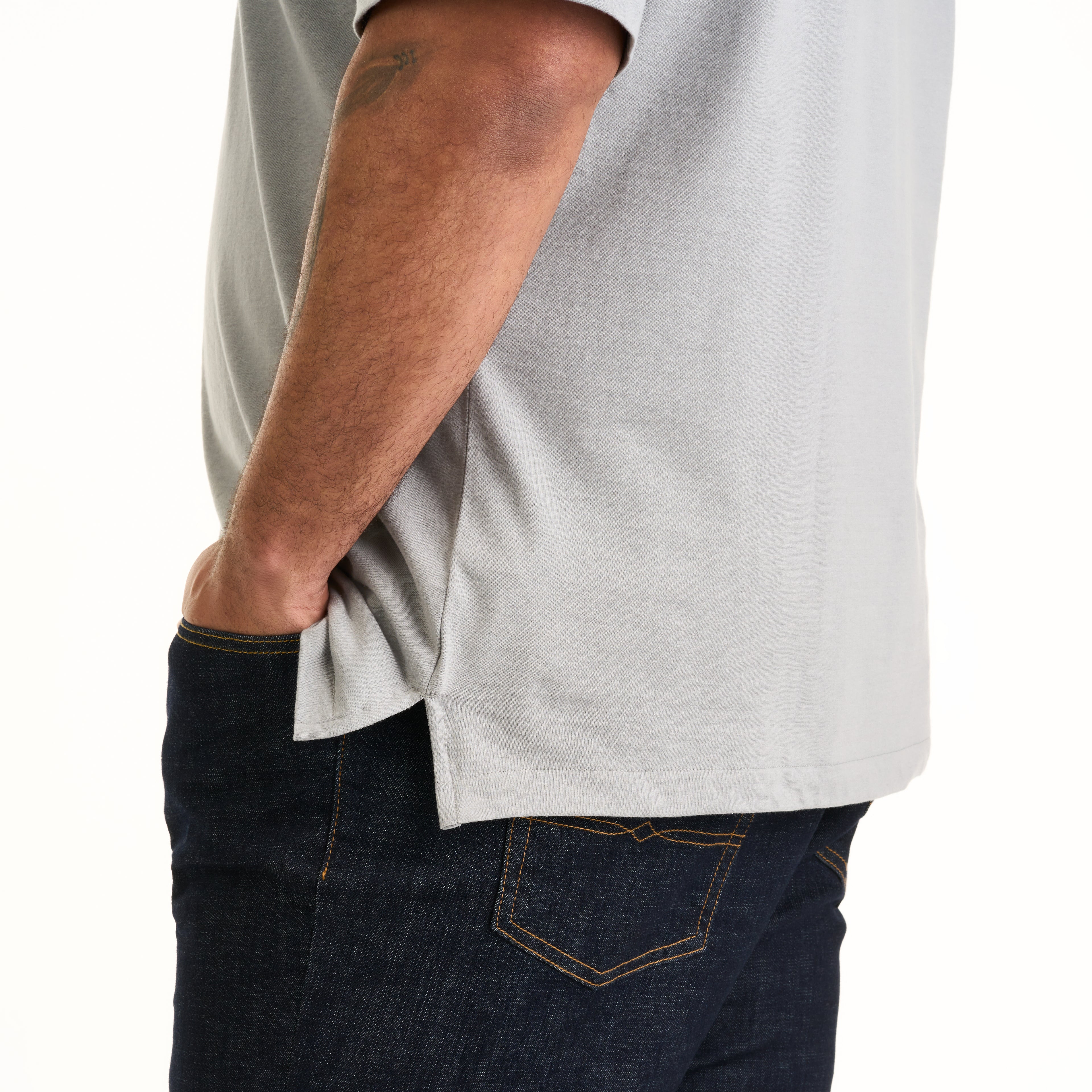 Essential Multi Stripe Cotton Jersey Short Sleeve Polo - Big & Tall