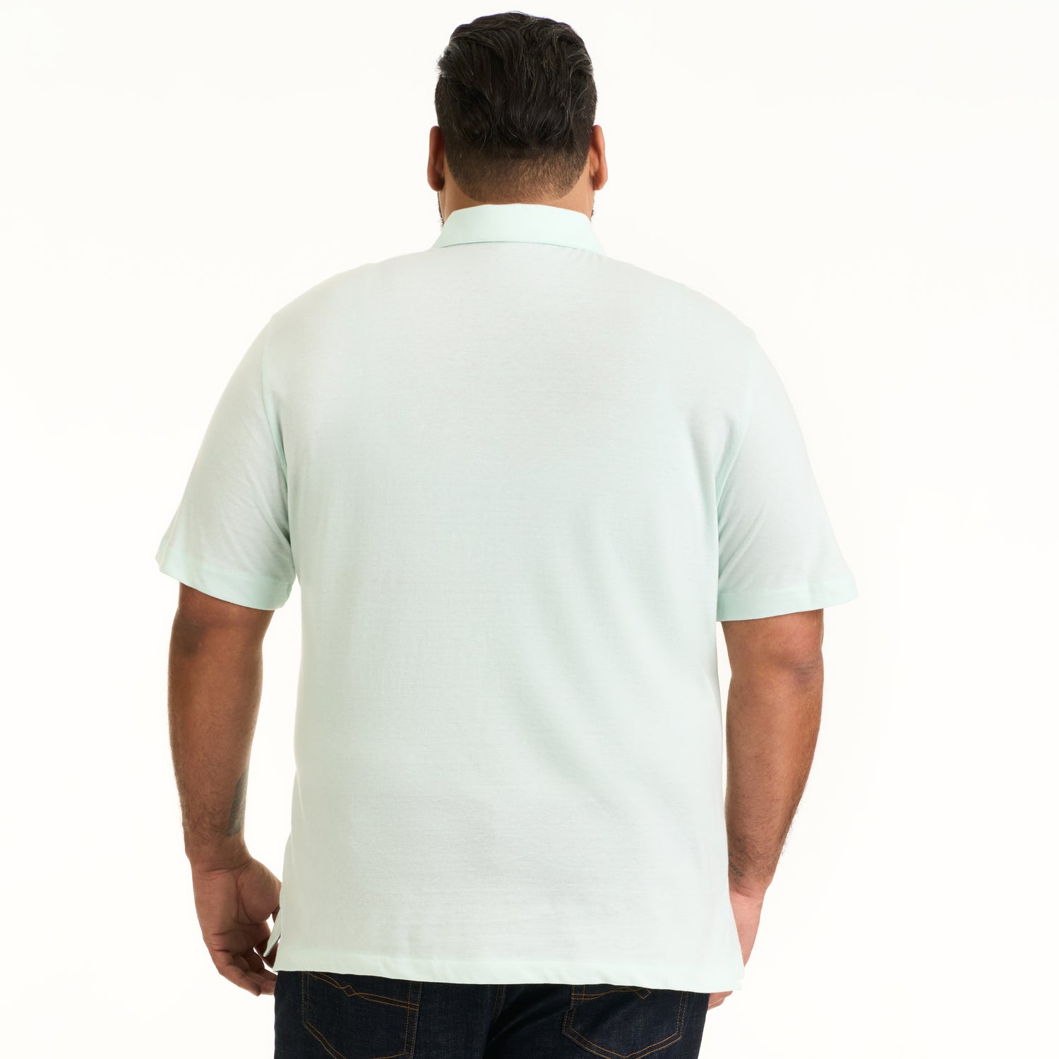 Essential Multi Stripe Cotton Jersey Short Sleeve Polo - Big & Tall