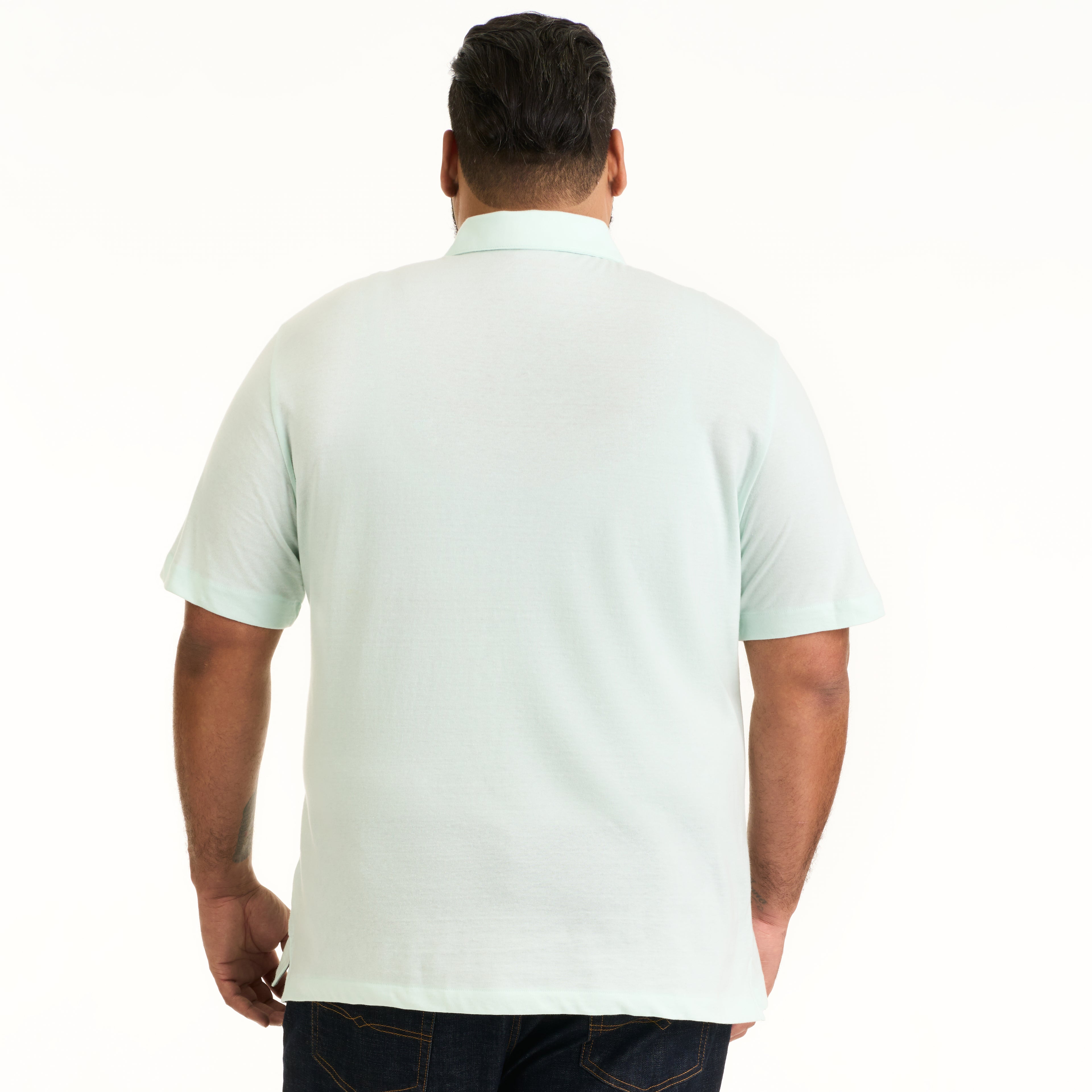 Essential Multi Stripe Cotton Jersey Short Sleeve Polo - Big & Tall