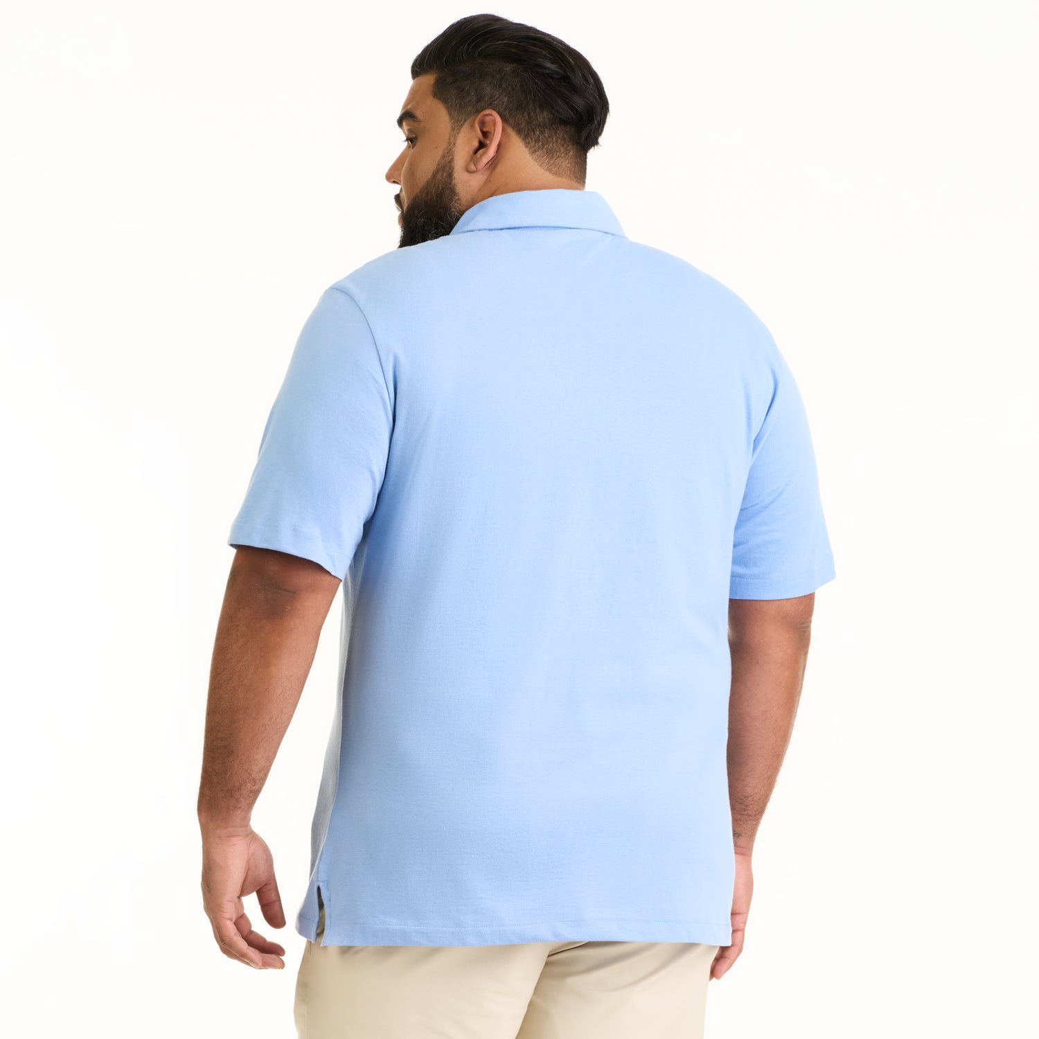 Essential Multi Stripe Cotton Jersey Short Sleeve Polo - Big & Tall