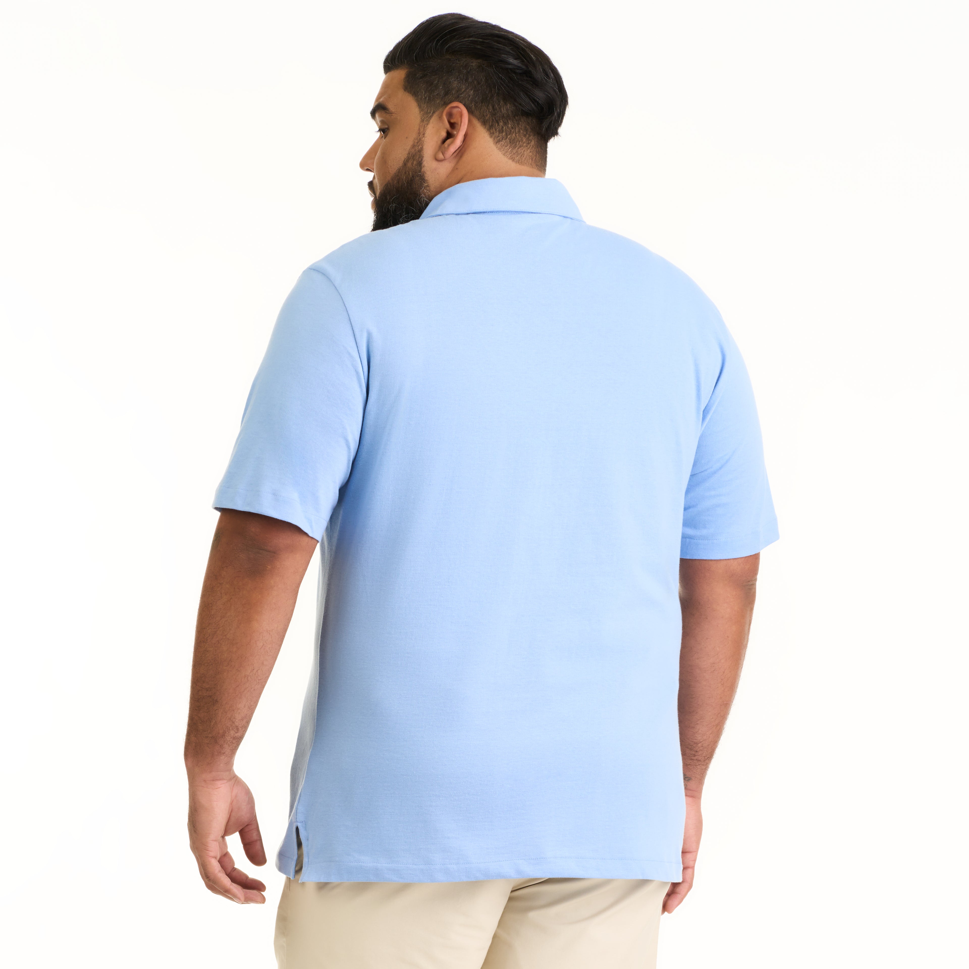 Essential Multi Stripe Cotton Jersey Short Sleeve Polo - Big & Tall