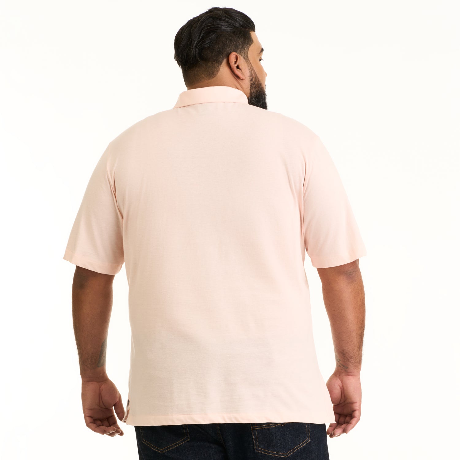 Essential Multi Stripe Cotton Jersey Short Sleeve Polo - Big & Tall