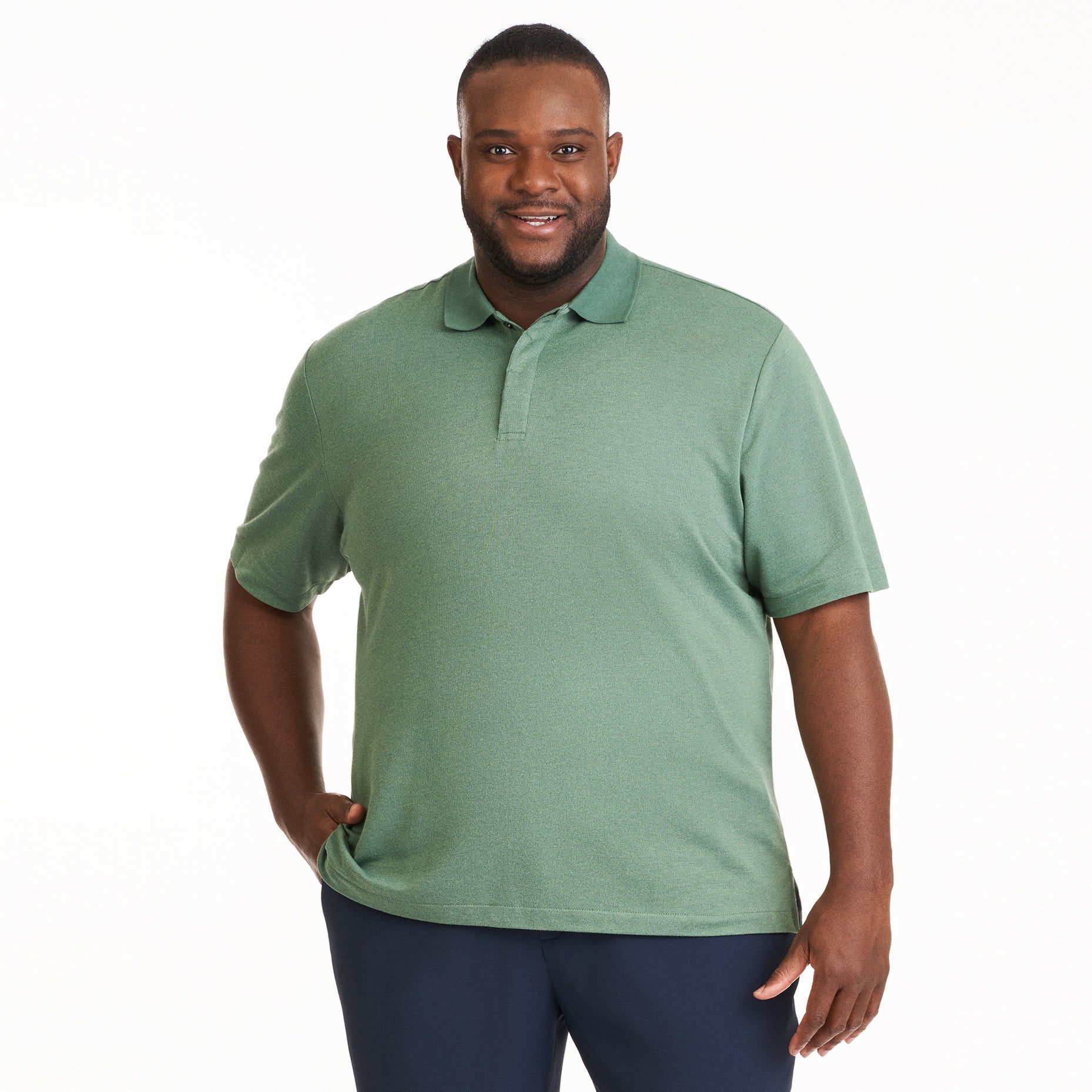 Essential Stain Shield Honeycomb Polo - Big &amp; Tall