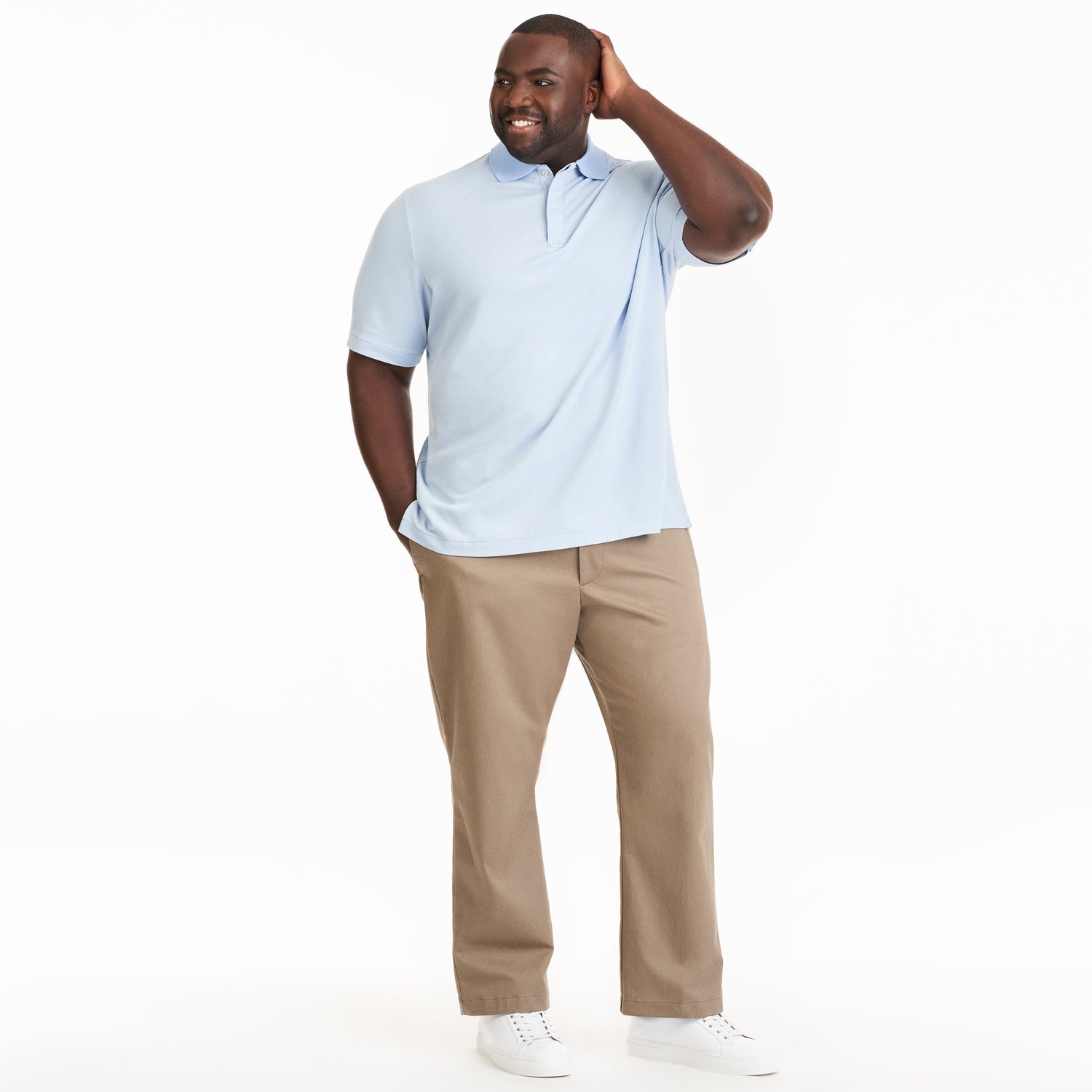 Essential Stain Shield Honeycomb Polo - Big & Tall