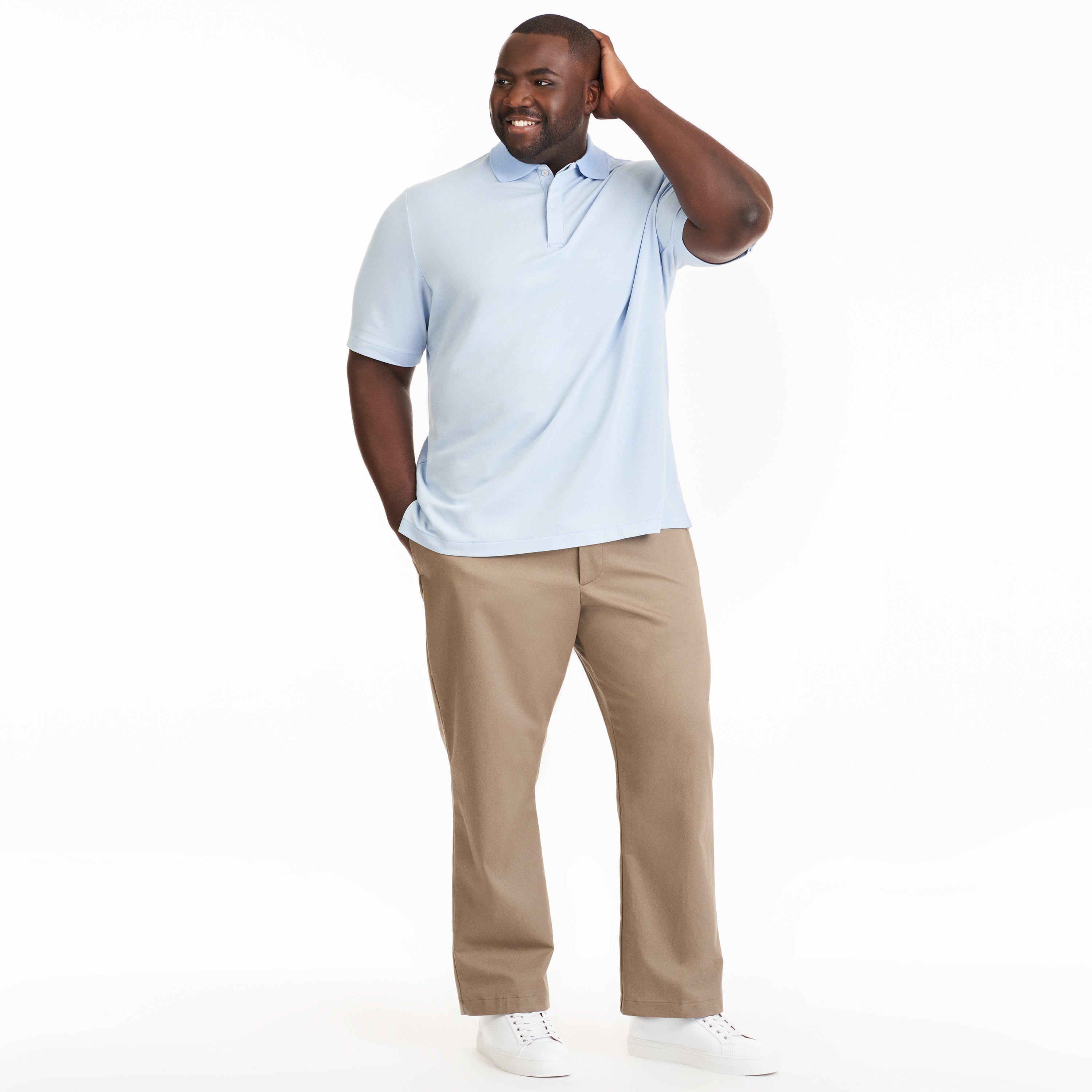 Essential Stain Shield Honeycomb Polo - Big &amp; Tall