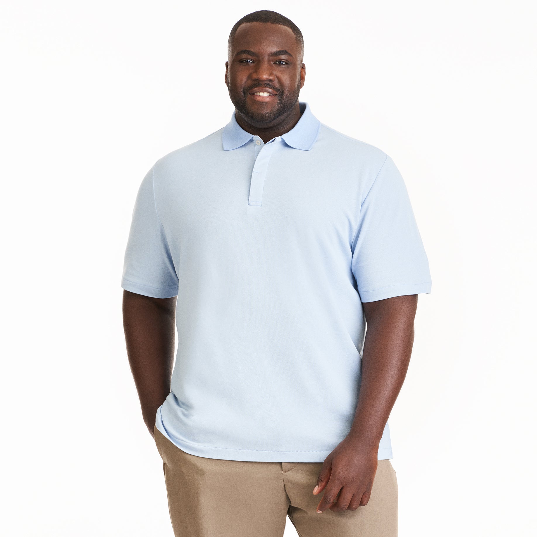 Essential Stain Shield Honeycomb Polo - Big &amp; Tall