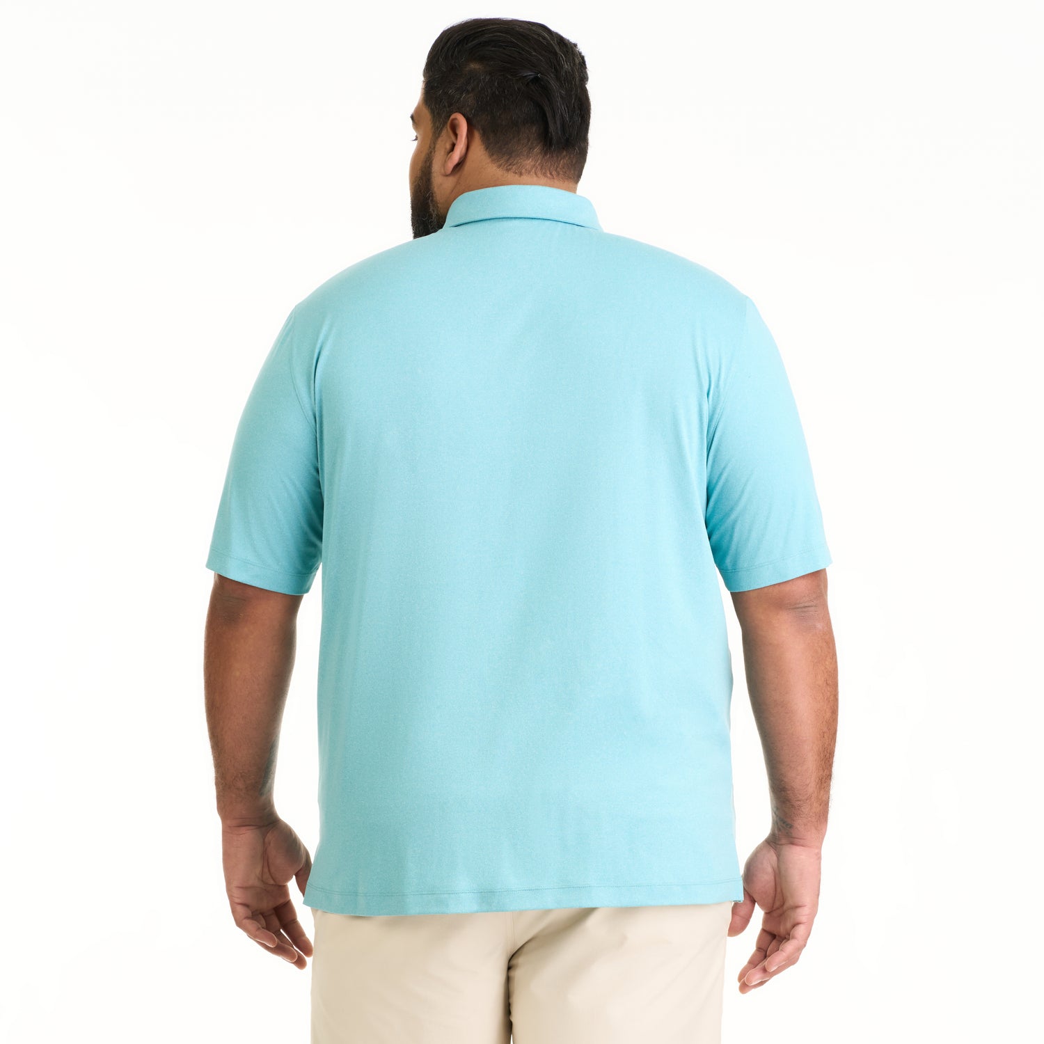 Performance Heather Hybrid Polo - Big & Tall