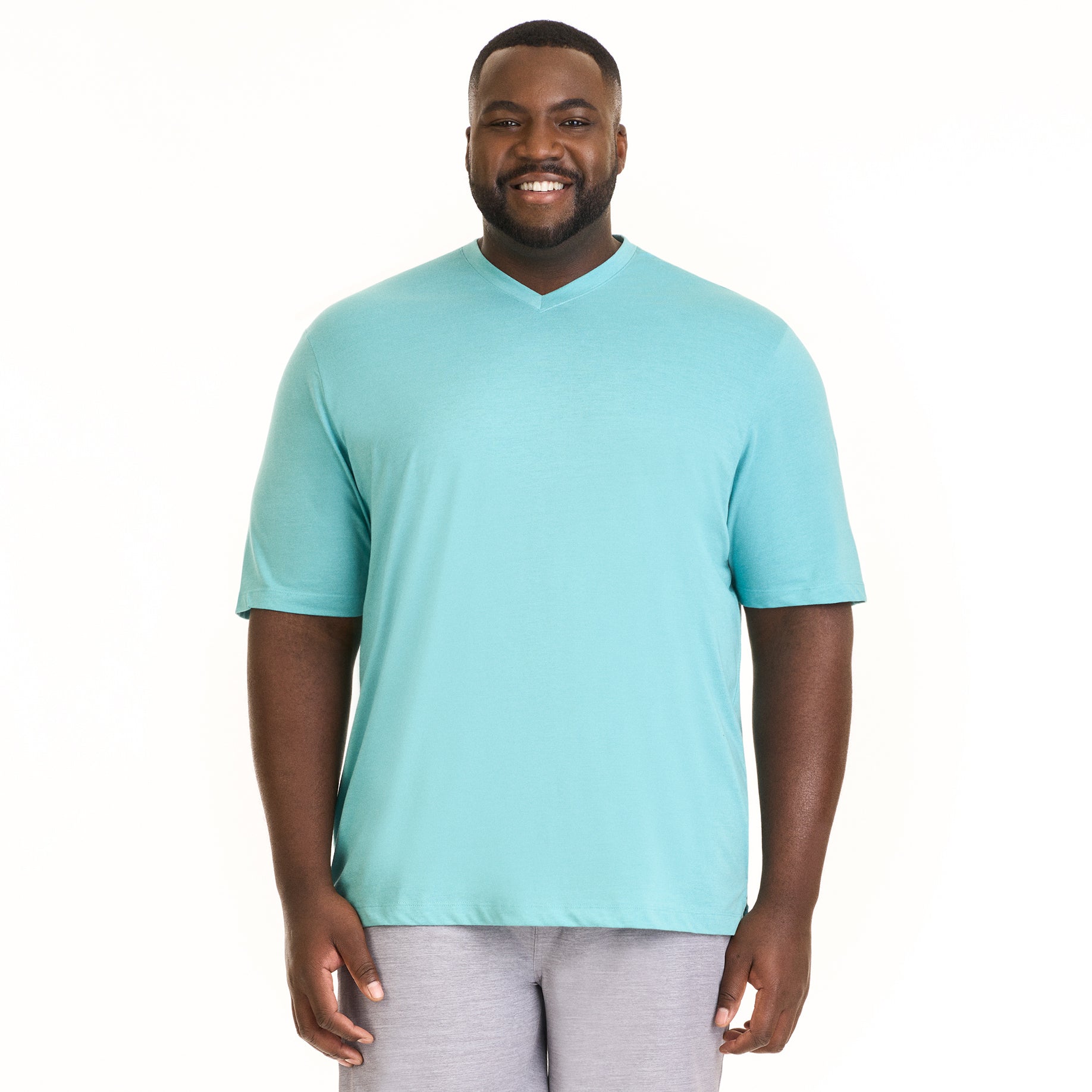 Essential Stain Shield V-Neck Tee - Big &amp; Tall