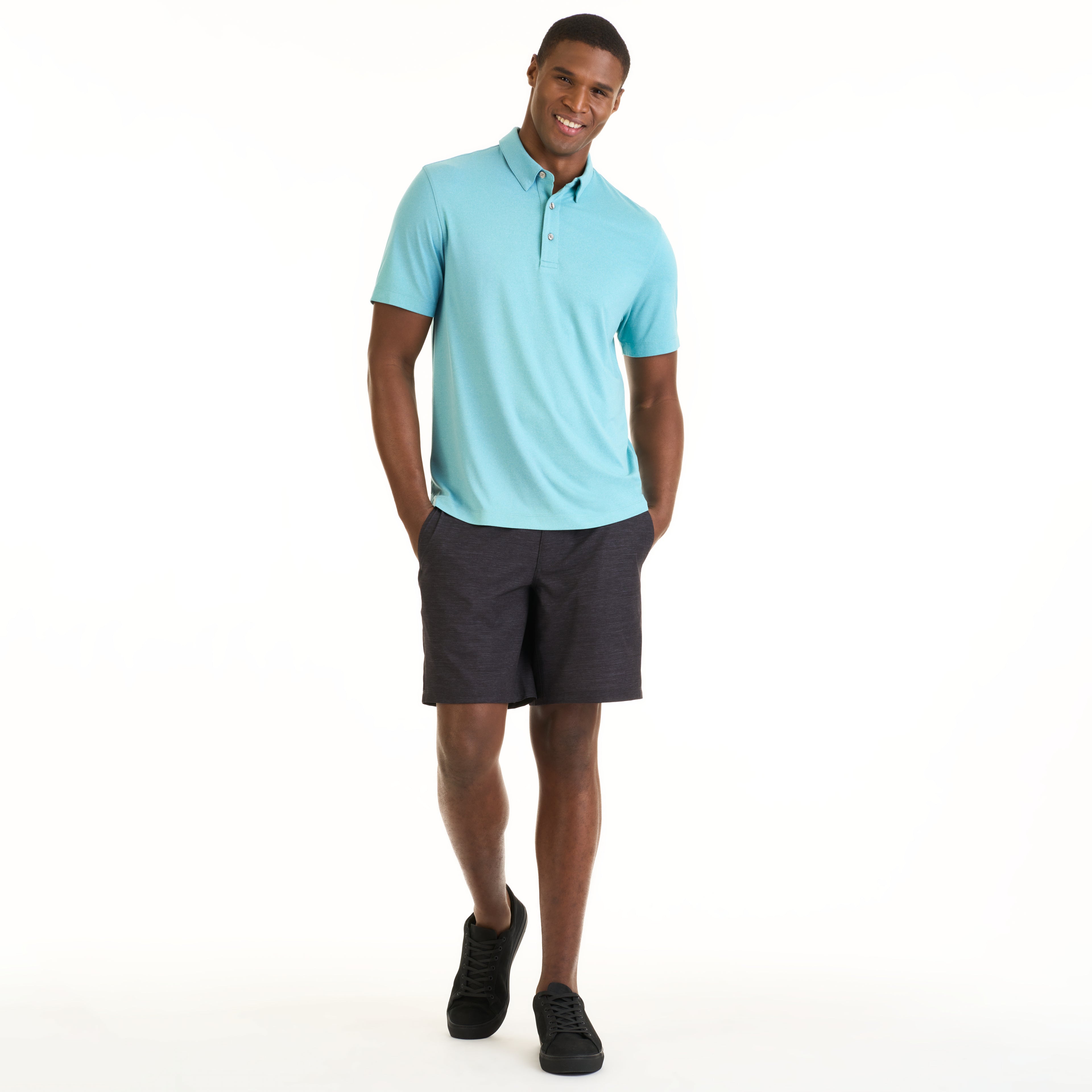 Performance Heather Hybrid Polo