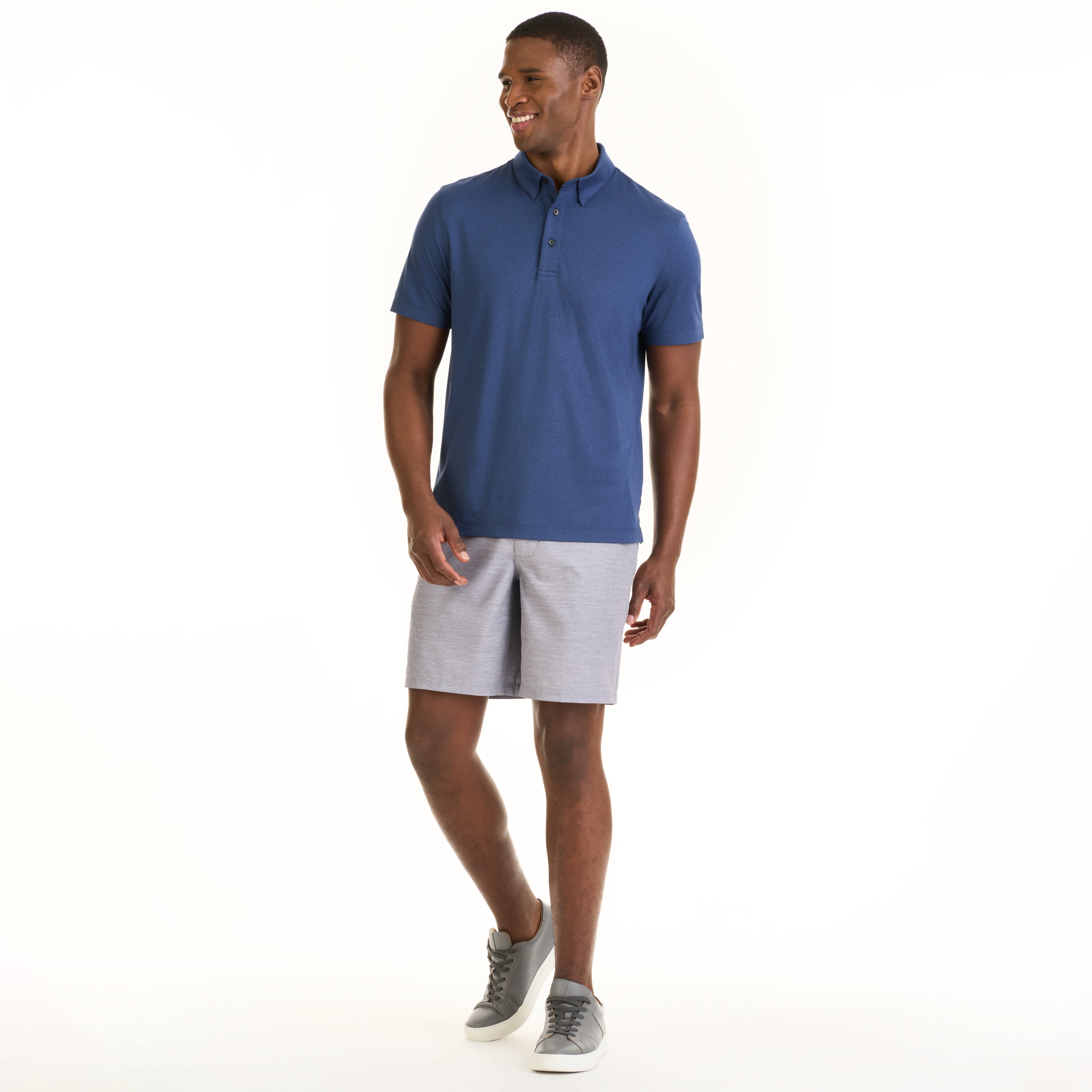 Performance Heather Hybrid Polo