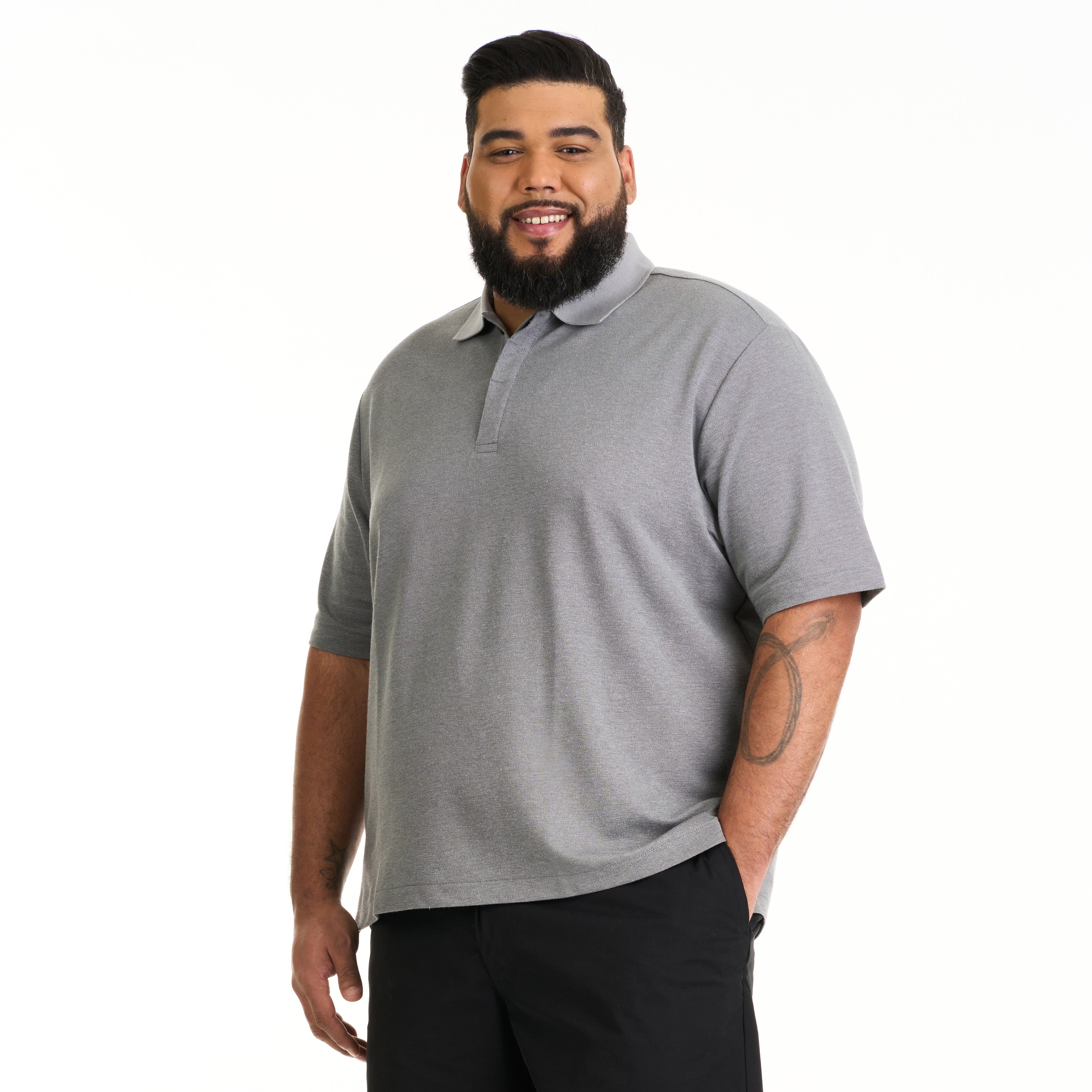 Essential Stain Shield Honeycomb Polo - Big &amp; Tall