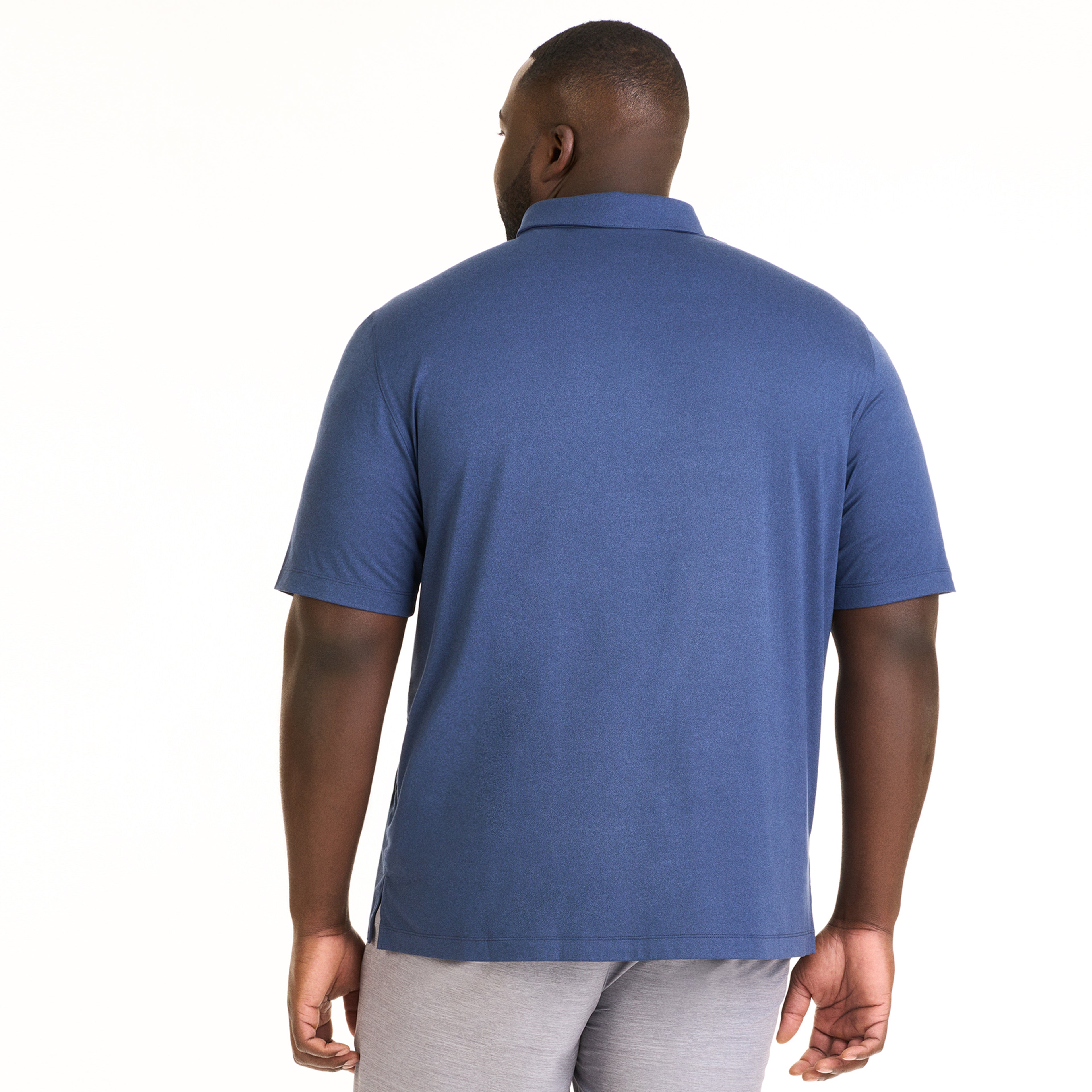 Performance Heather Hybrid Polo - Big & Tall