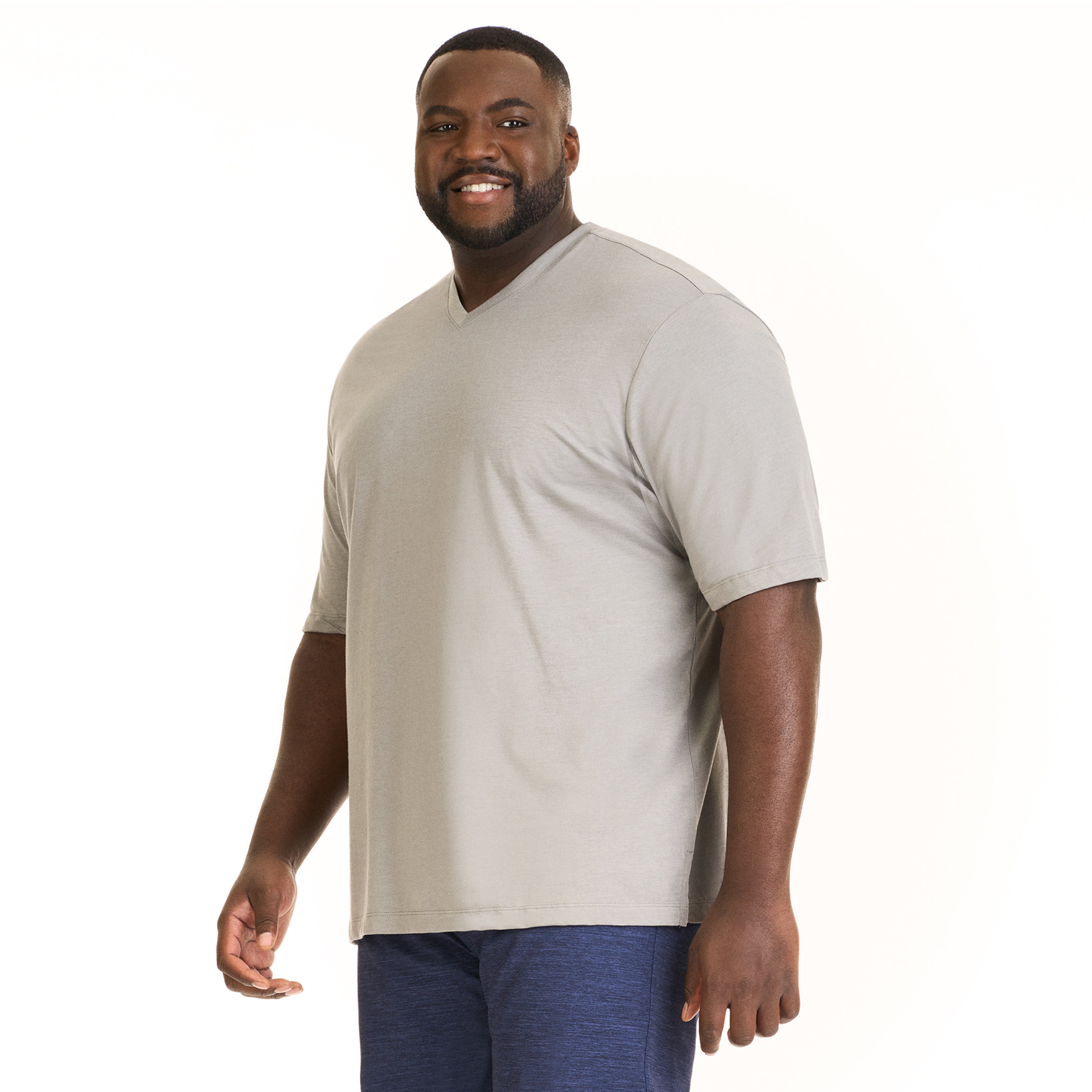 Essential Stain Shield V-Neck Tee - Big &amp; Tall