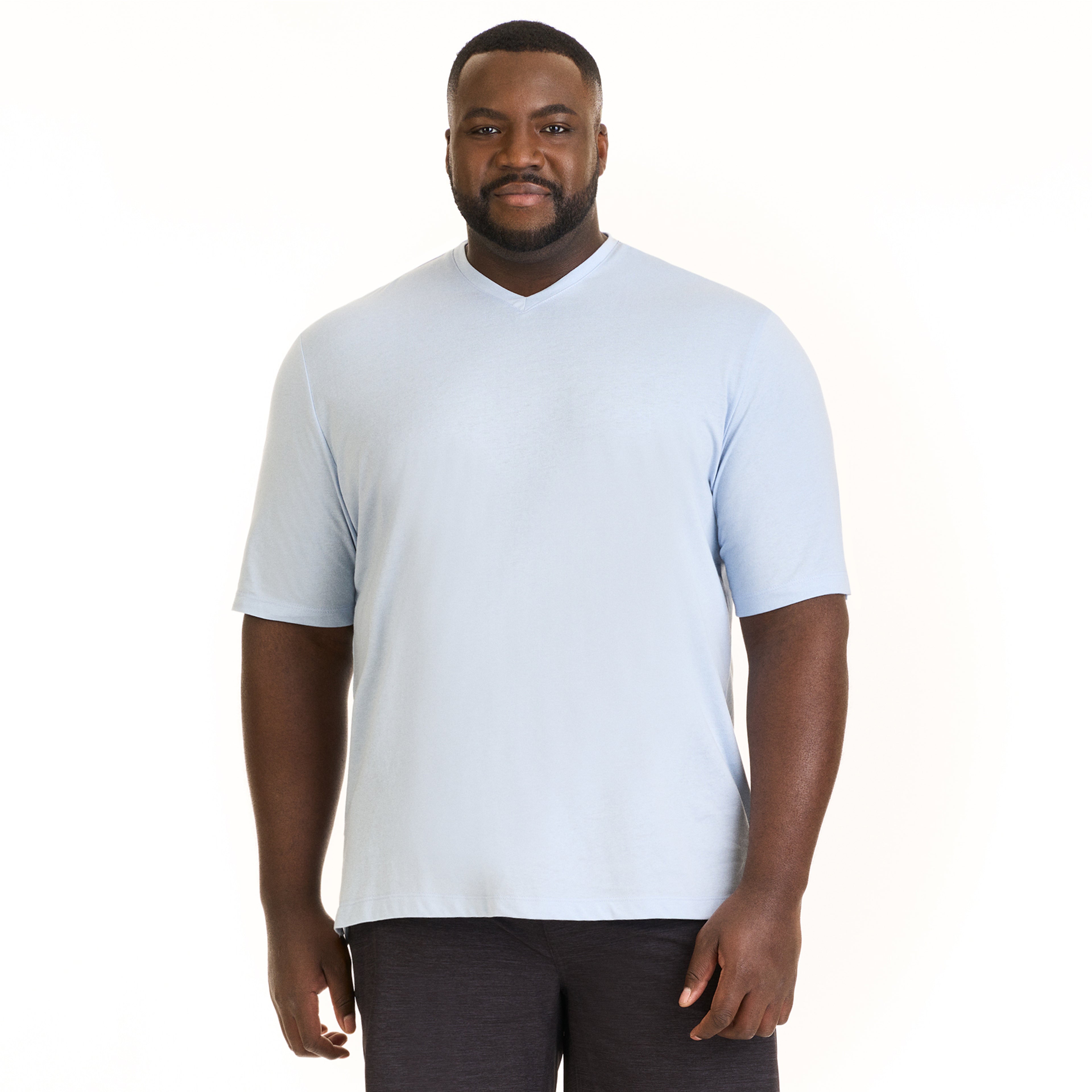 Essential Stain Shield V-Neck Tee - Big &amp; Tall