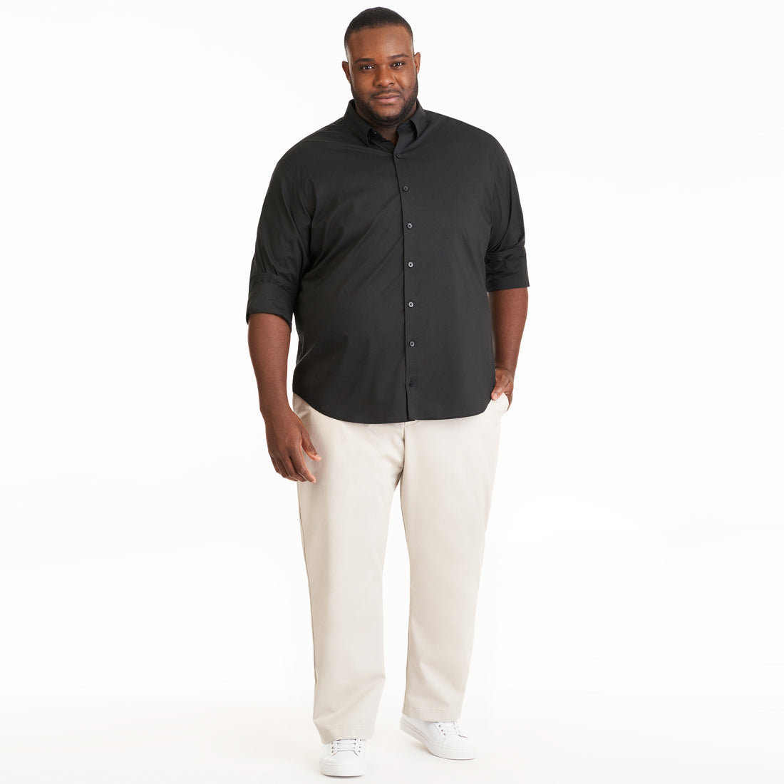 Cronbie Long Sleeve Stain Shield Shirt - Big & Tall
