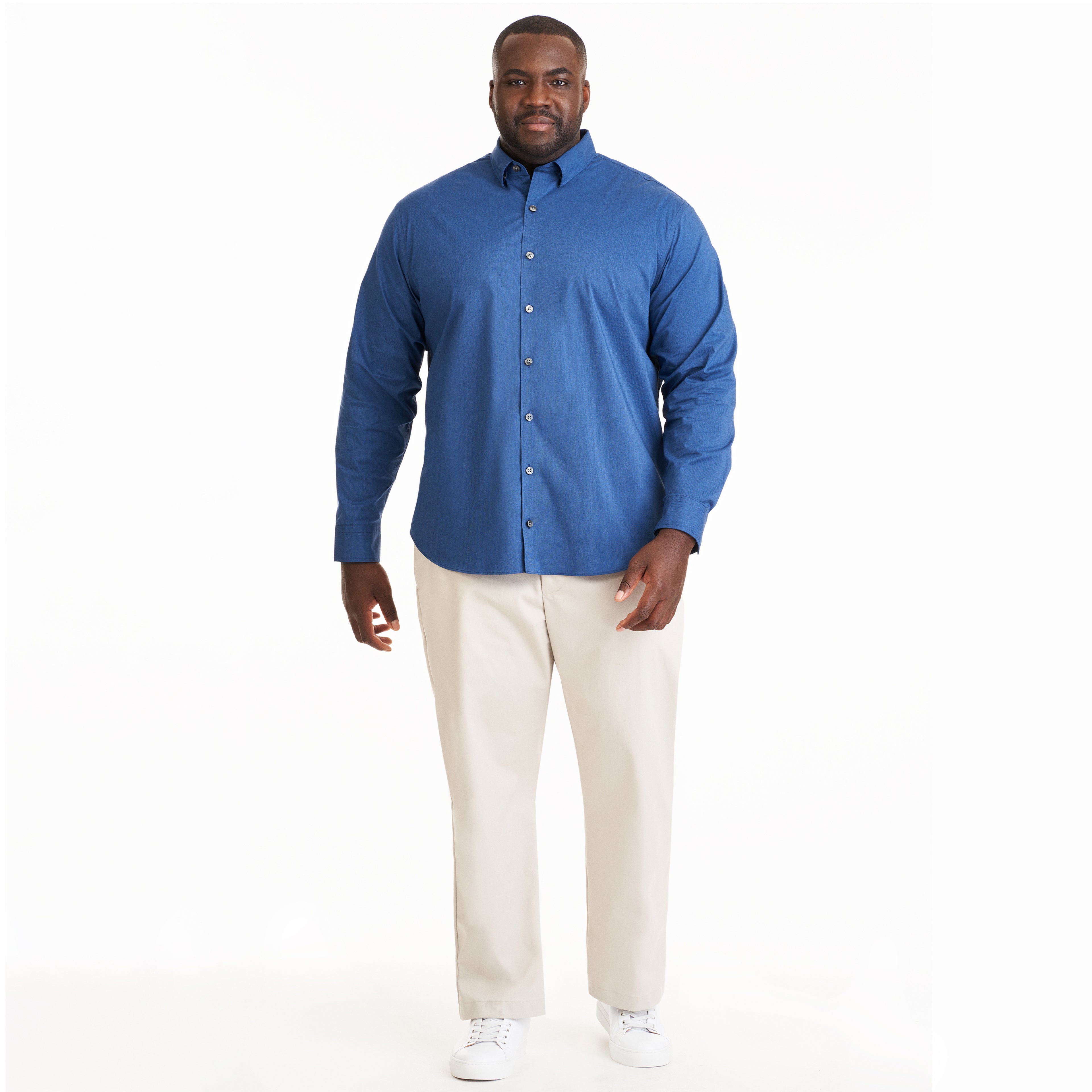 Cronbie Long Sleeve Stain Shield Shirt - Big &amp; Tall