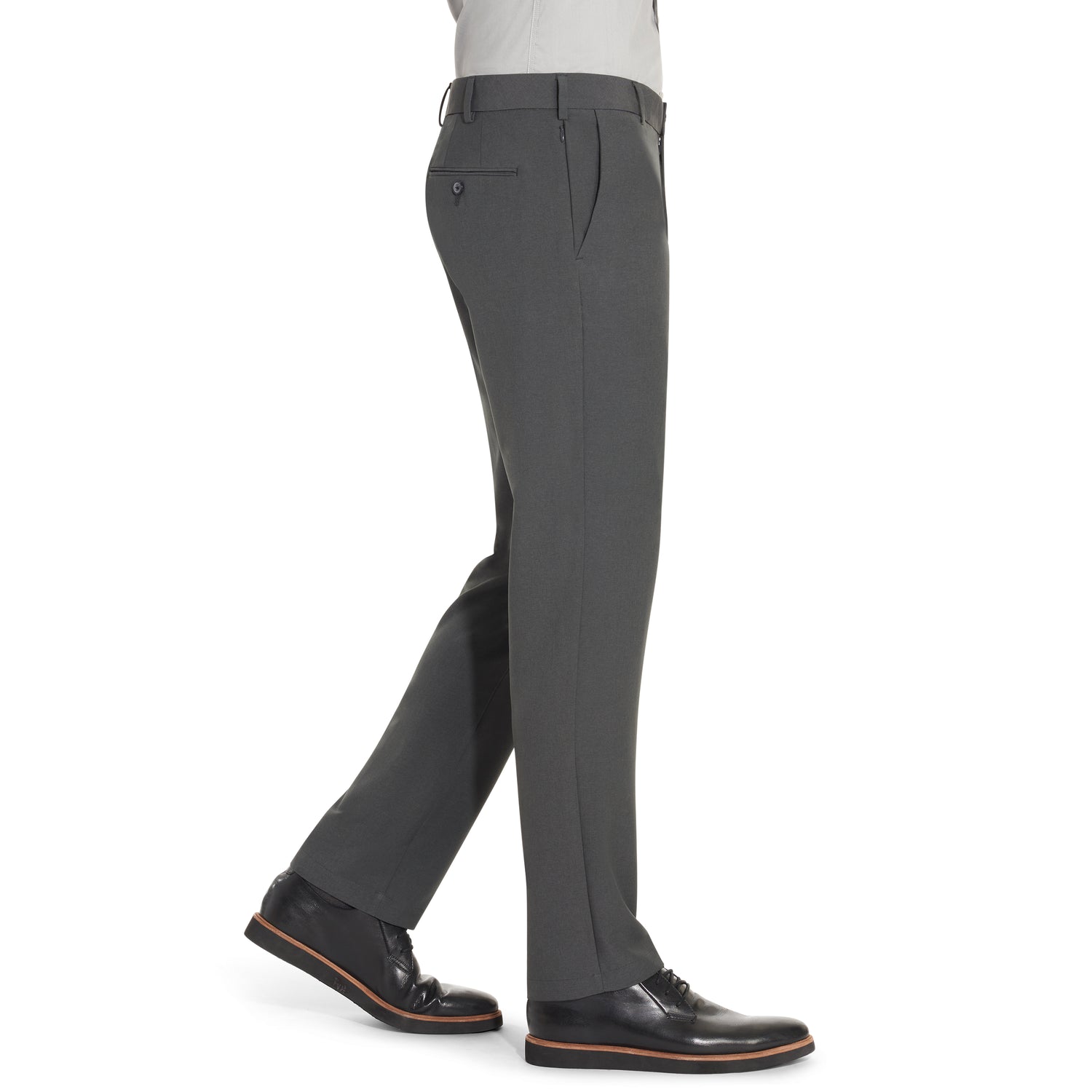 Flex 3 Flat Front Straight Leg Dress Pant Grey - Slim Fit