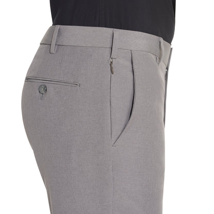 Flex 3 Flat Front Straight Leg Dress Pant Grey - Slim Fit