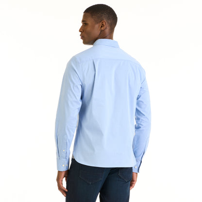 Cronbie Long Sleeve Stain Shield Solid Shirt - Slim Fit