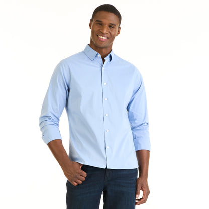 Cronbie Long Sleeve Stain Shield Solid Shirt - Slim Fit