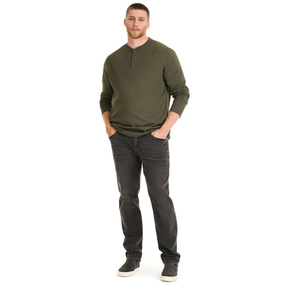 Essential Stain Shield Long Sleeve Henley - Big &amp; Tall